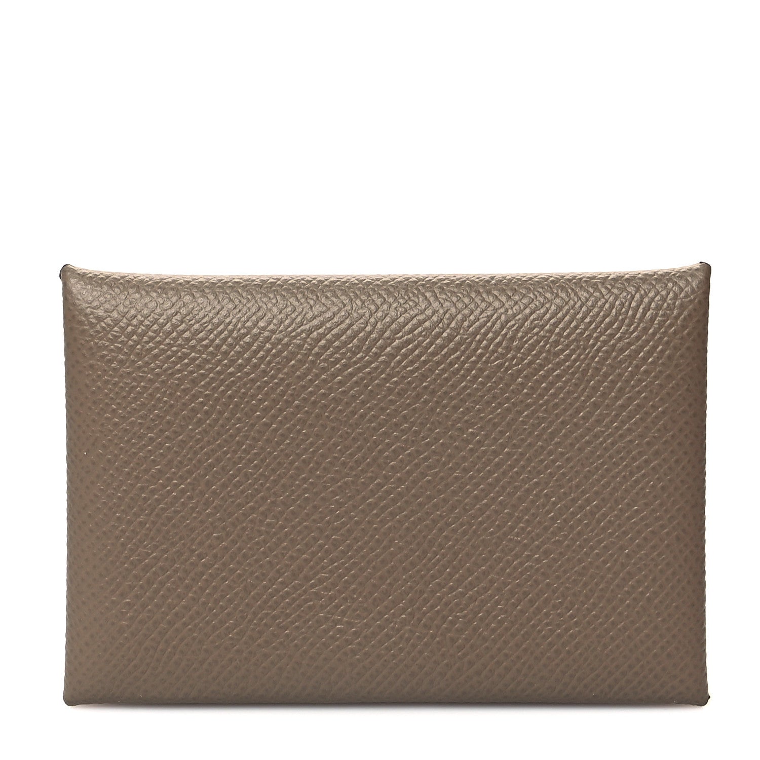 Hermes Epsom Calvi Card Case Etoupe 1 of 10