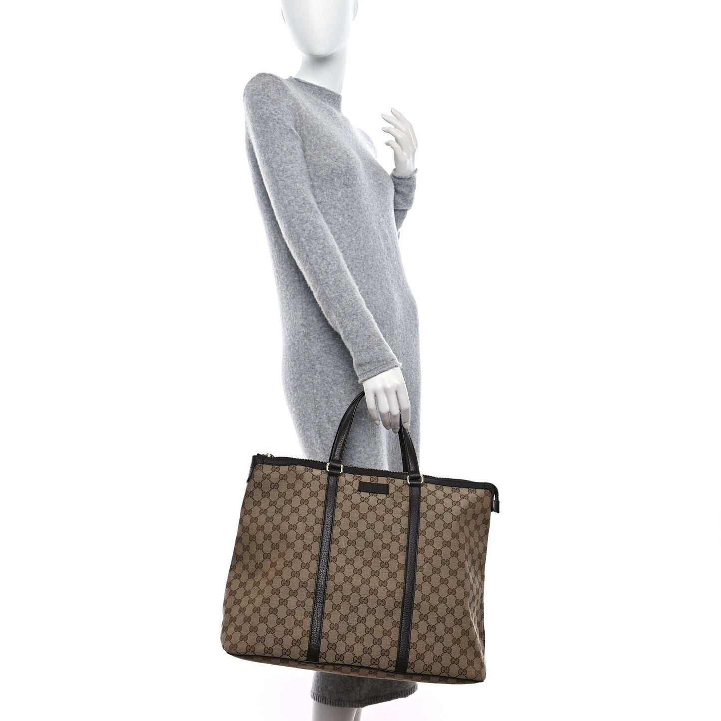 GG Monogram Large Joy Tote Bag Dark Brown