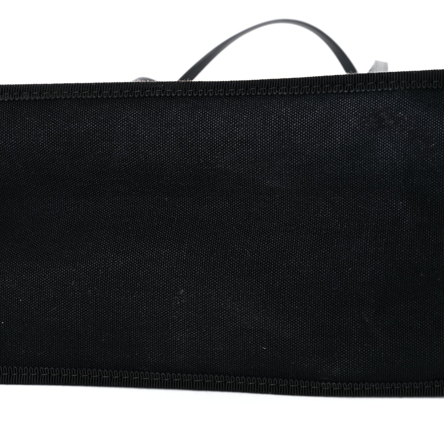 Canvas Calfskin Let's Demonstrate Small Tote White Black