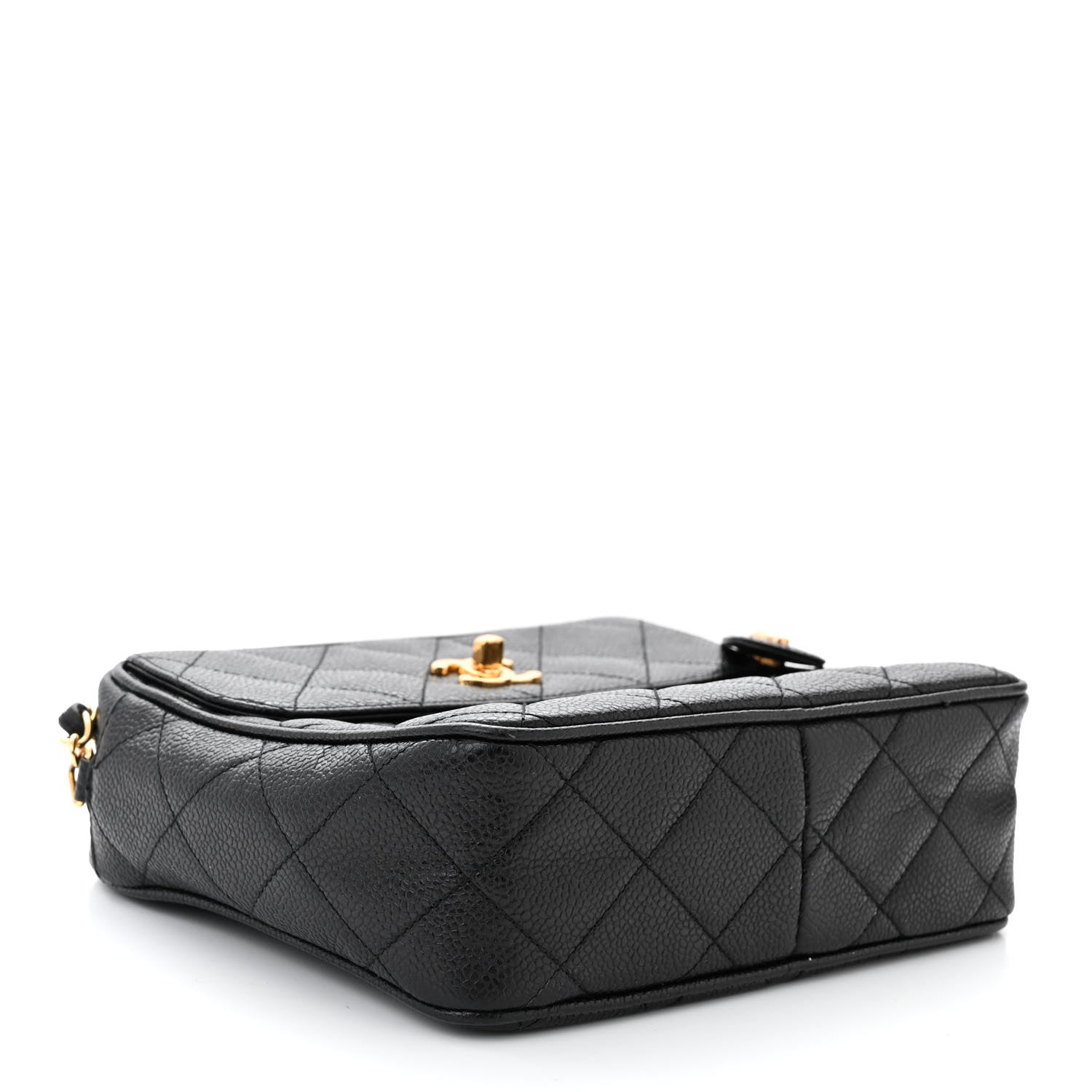 Chanel Caviar Quilted Flap Camera Case Black 4 of 13