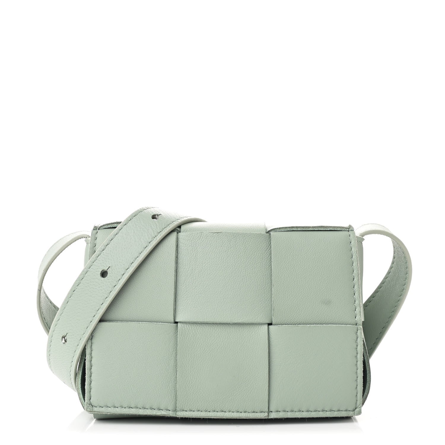 Bottega Veneta Lambskin Maxi Intrecciato Extra Mini Cassette