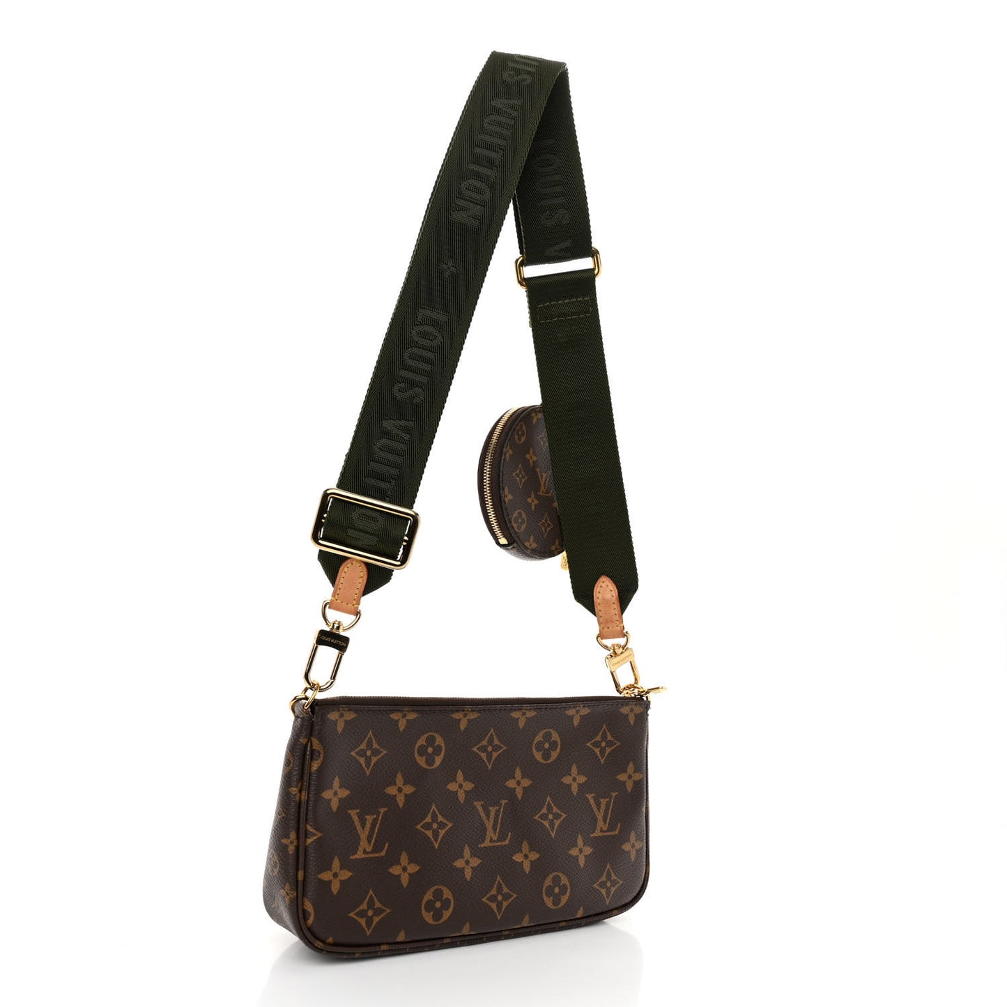 LOUIS VUITTON Monogram Multi Pochette Accessories Kaki