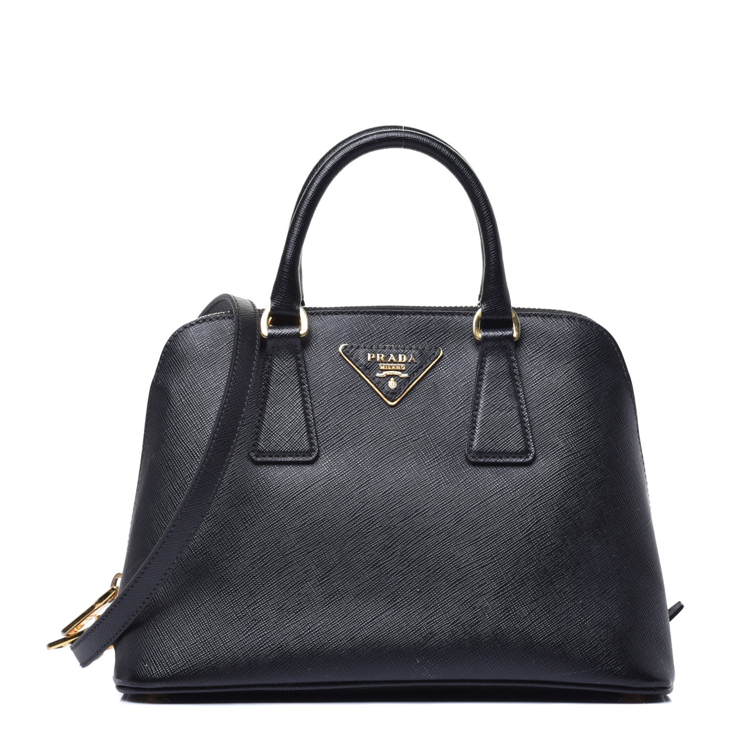 Prada Saffiano Lux Small Promenade Tote Black 1 of 8