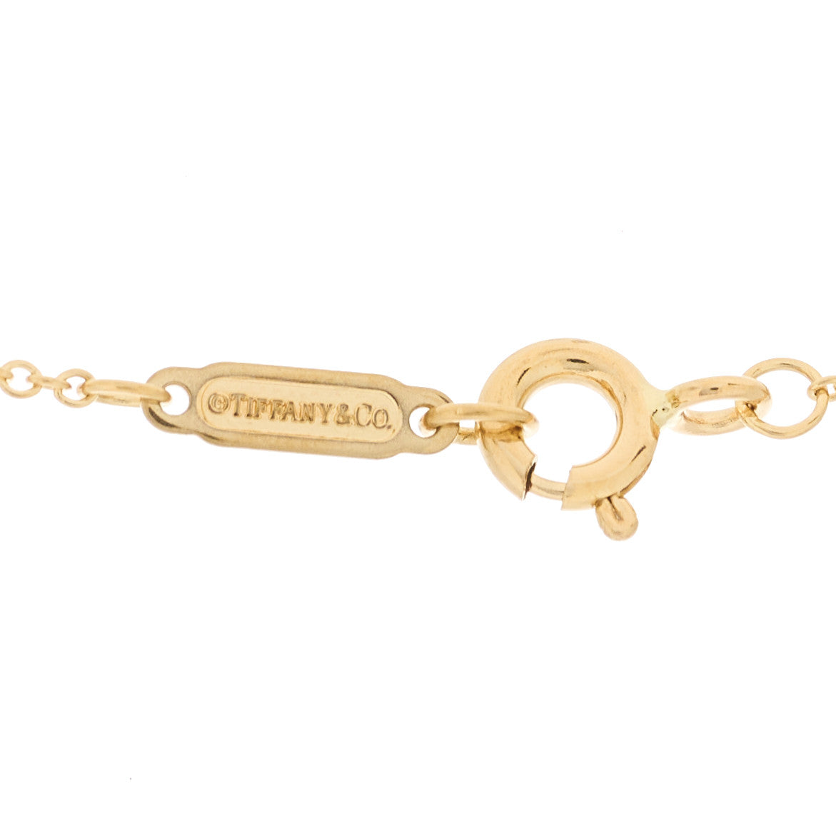 18K Yellow Gold Diamond Mini Fleur De Lis Key Pendant Necklace