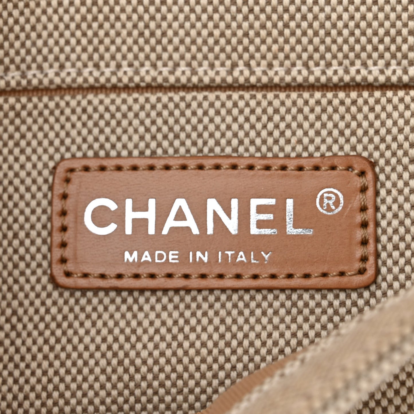 Canvas Camellia No. 5 Flap Beige Grey