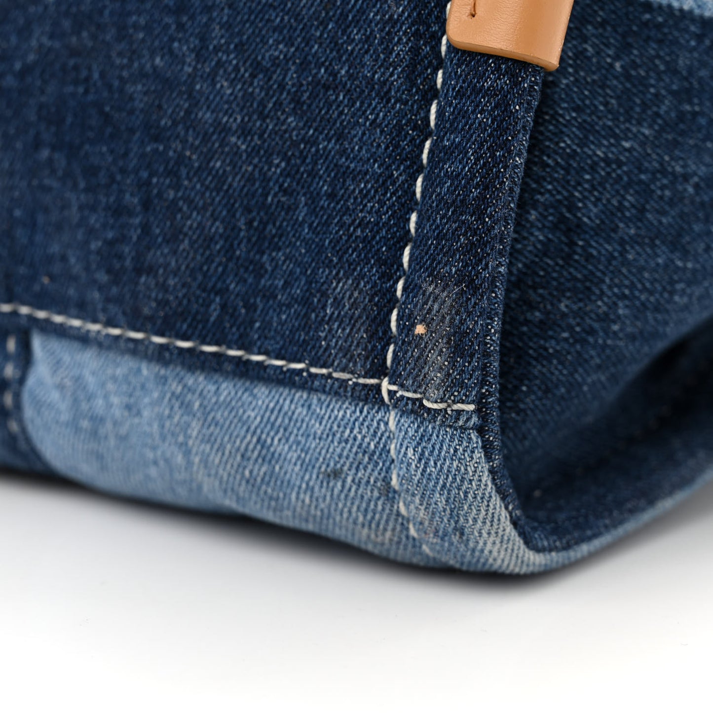 Denim Canvas Large The Tote Bag Blue