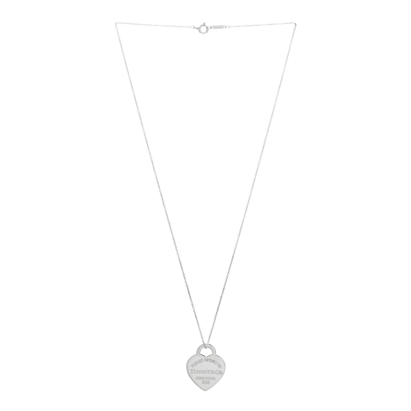 Sterling Silver Return to Tiffany Heart Pendant Necklace