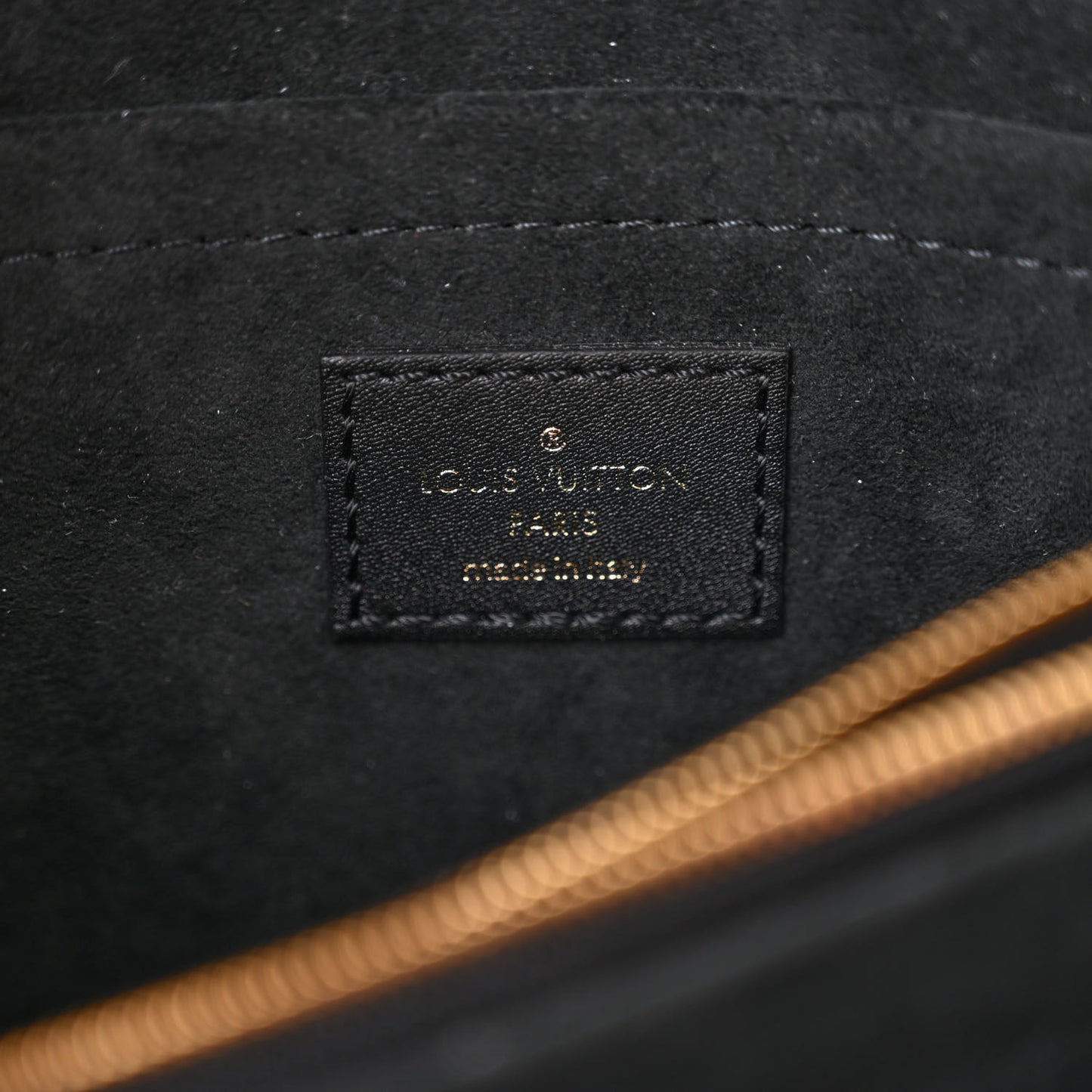 Calfskin LV New Wave Chain Bag Black