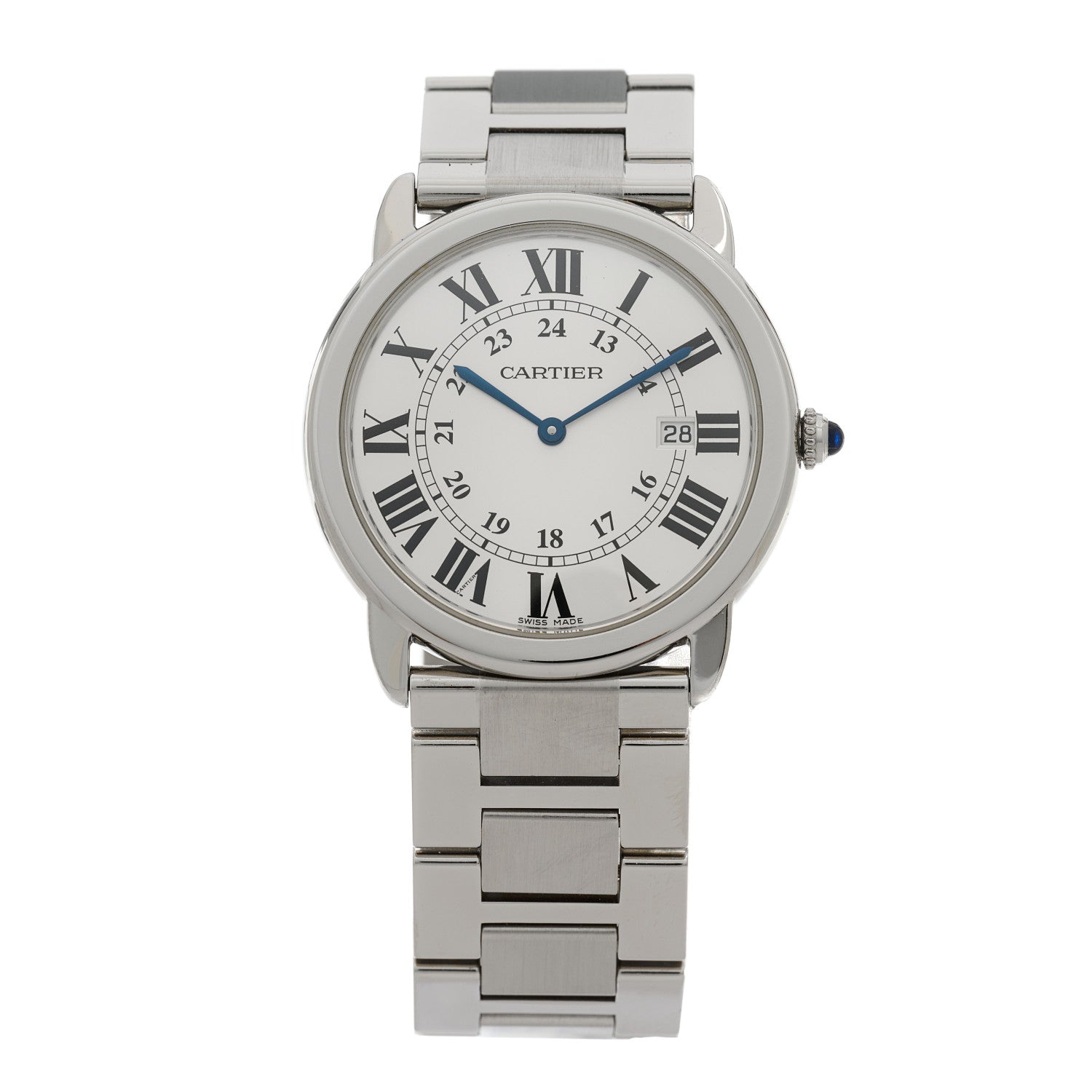 Cartier Stainless Steel 36mm Ronde Solo Quartz Watch 1 of 4