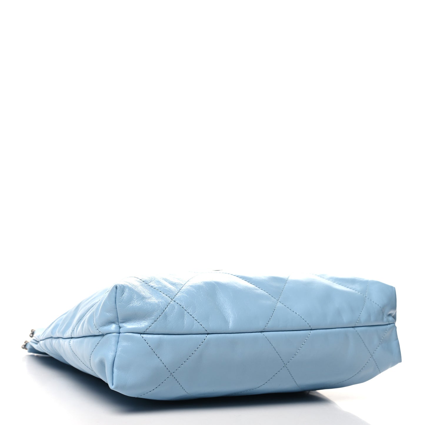Shiny Calfskin Quilted Small Chanel 22 Light Blue