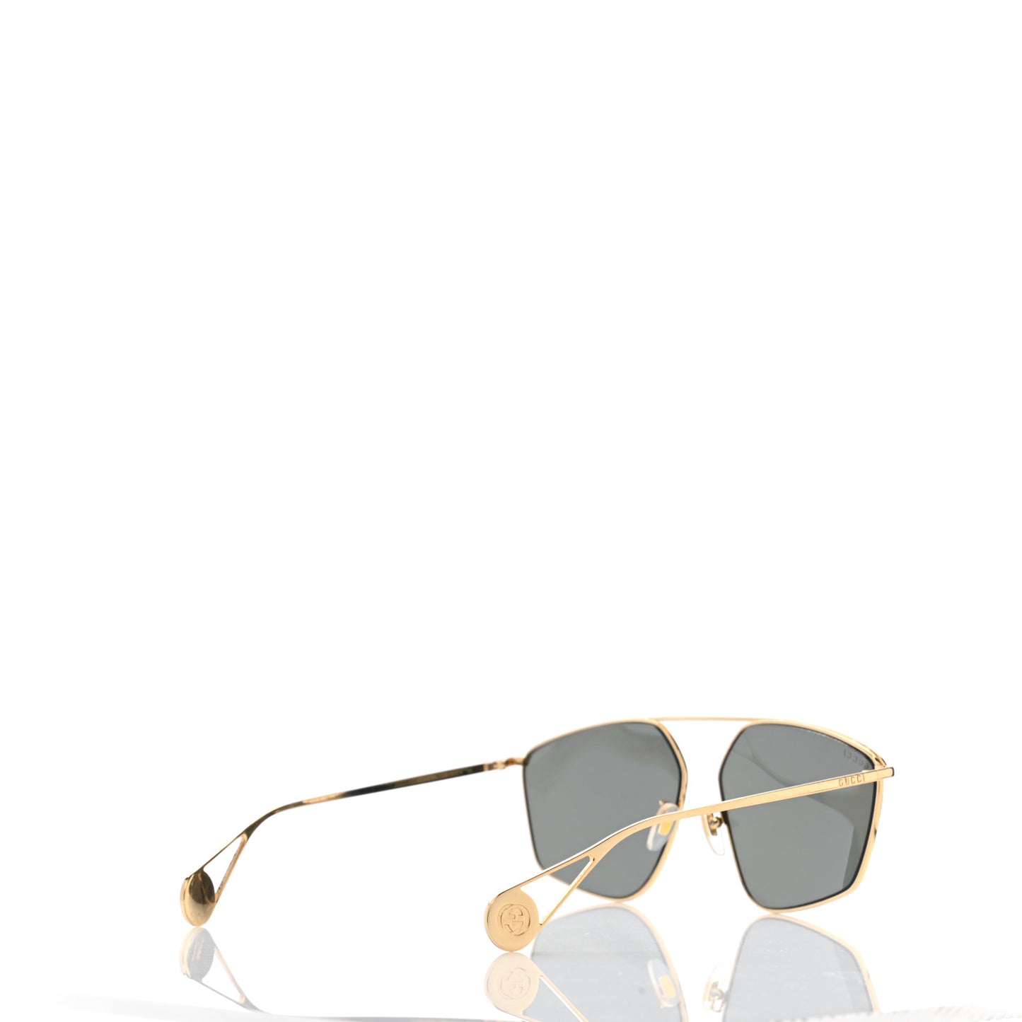 Square Frame GG0437SA Sunglasses Gold