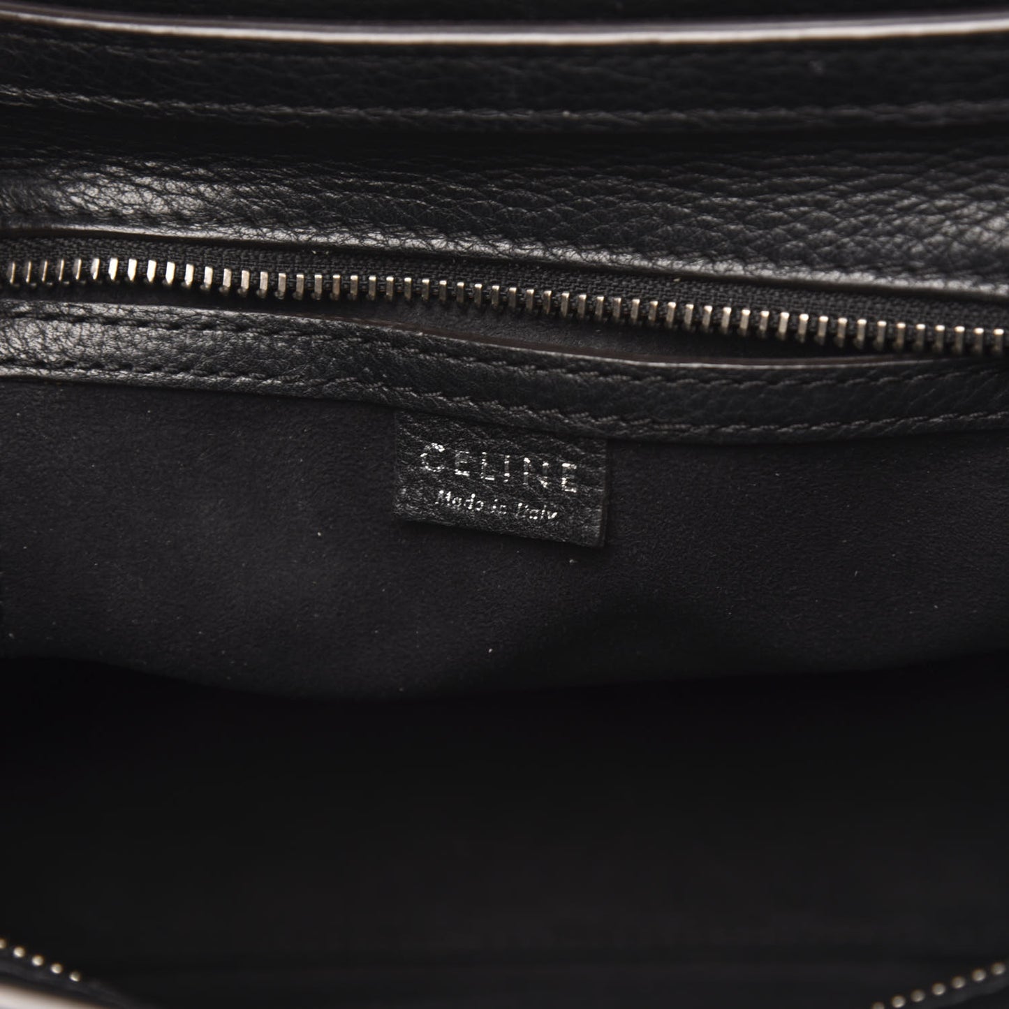 Drummed Calfskin Nano Luggage Black
