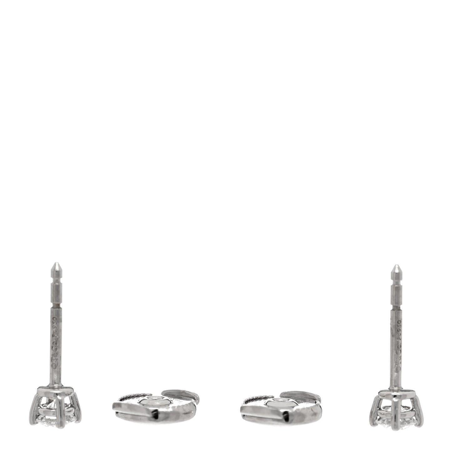 Platinum Diamond .34ctw Solitaire Earrings