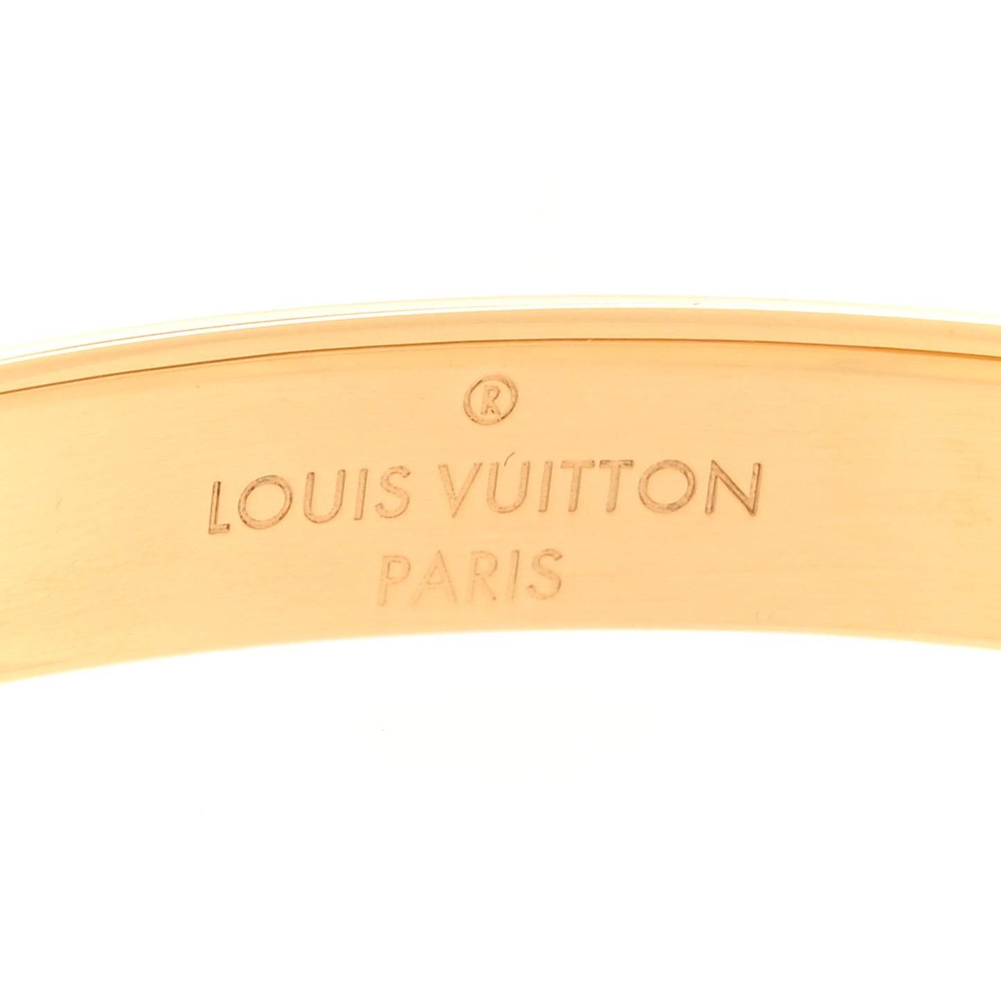 Brass Monogram Nanogram Cuff S Gold