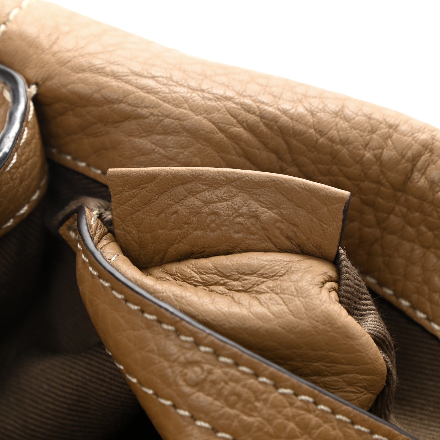 Calfskin Mini Marcie Round Crossbody Bag Nut