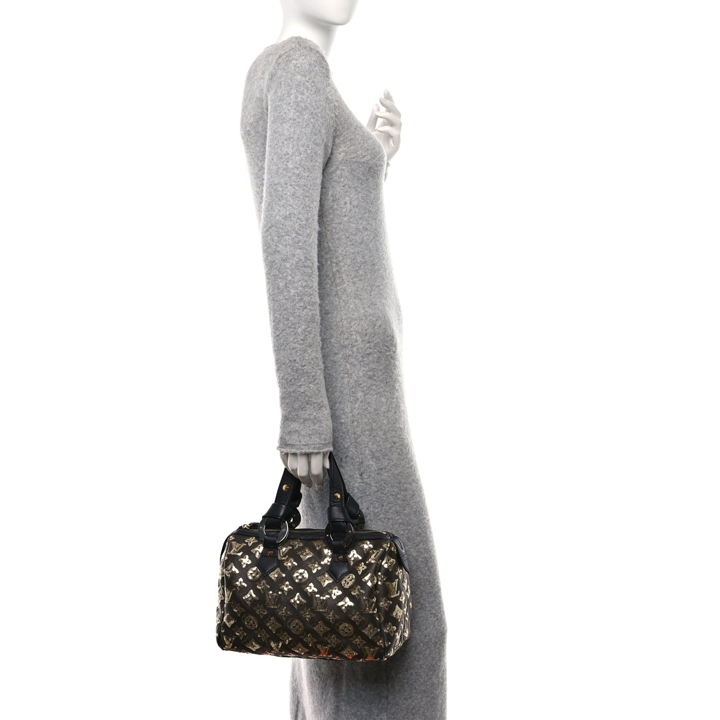 Monogram Sequins Eclipse Speedy 28 Gold