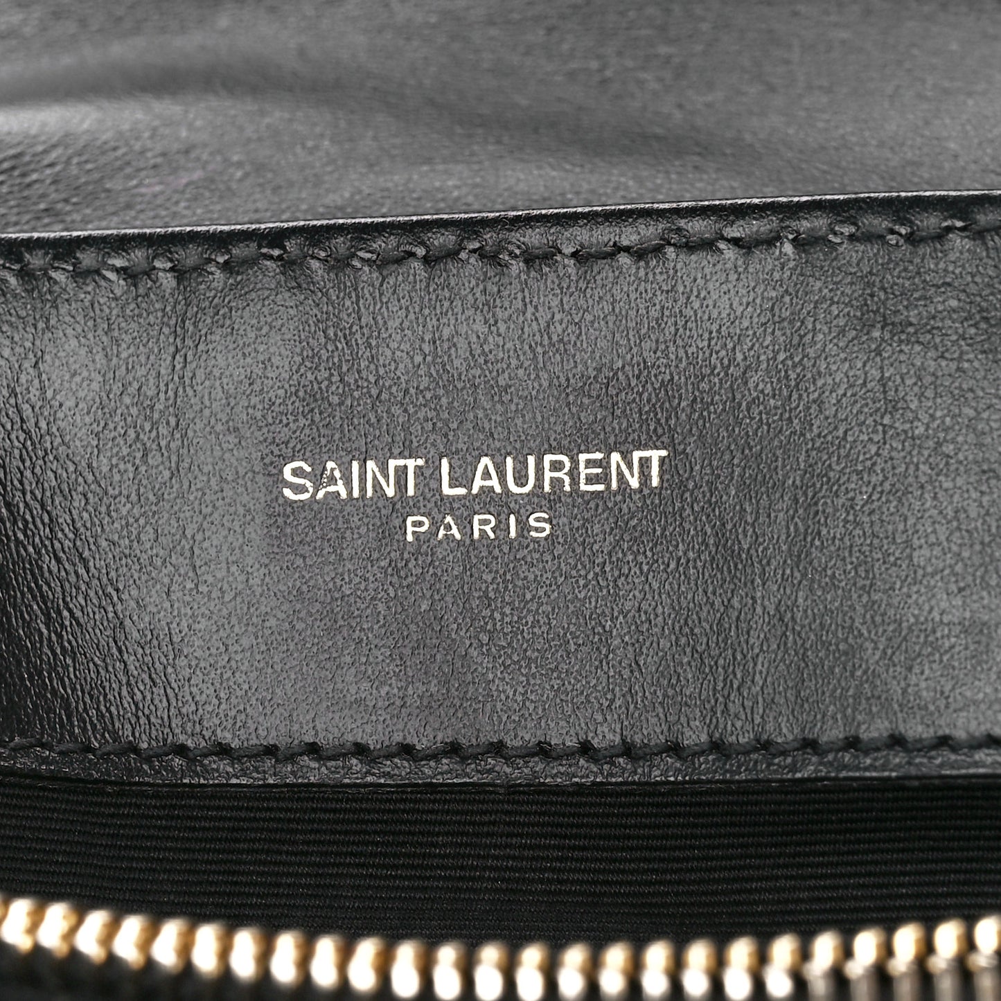 Calfskin Y Quilted Monogram Small Loulou Chain Satchel Black