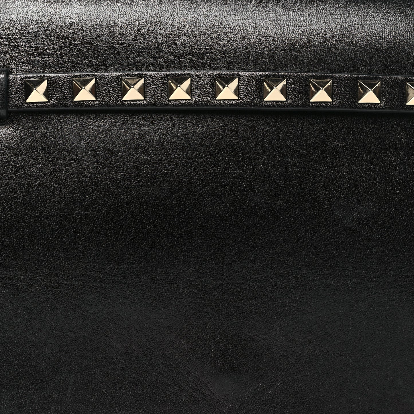 Nappa Rockstud Wristlet Clutch Black