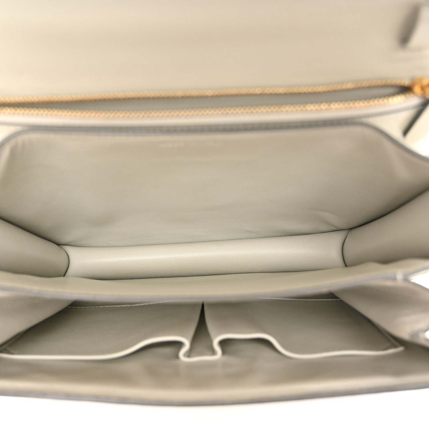 Celine Liege Calfskin Medium Classic Box Flap Bag Pale Grey 5 of 13