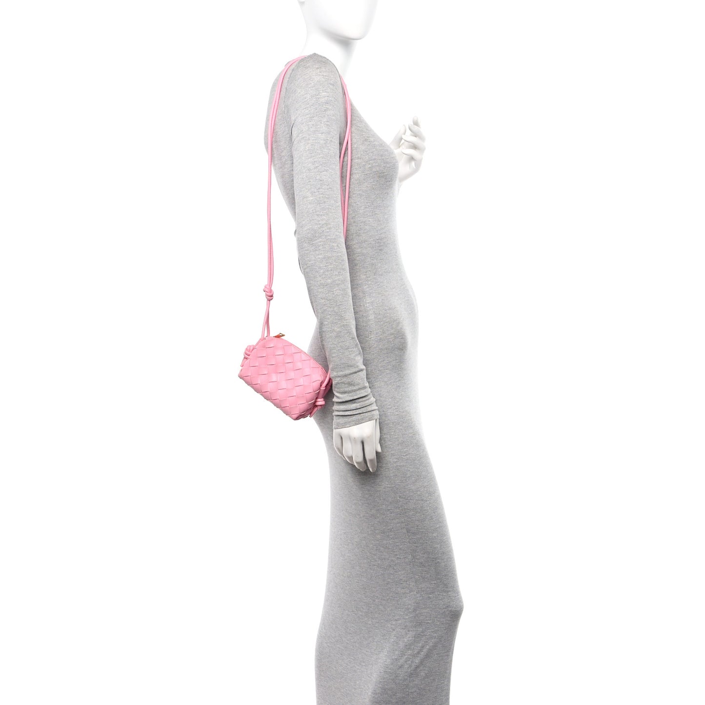 Nappa Intrecciato Mini Loop Camera Bag Ribbon