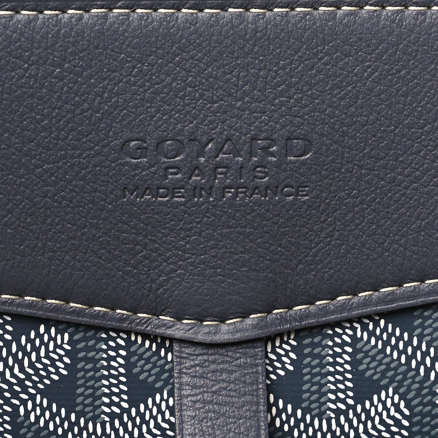 Goyardine Calfskin Cisalpin Document Case Grey