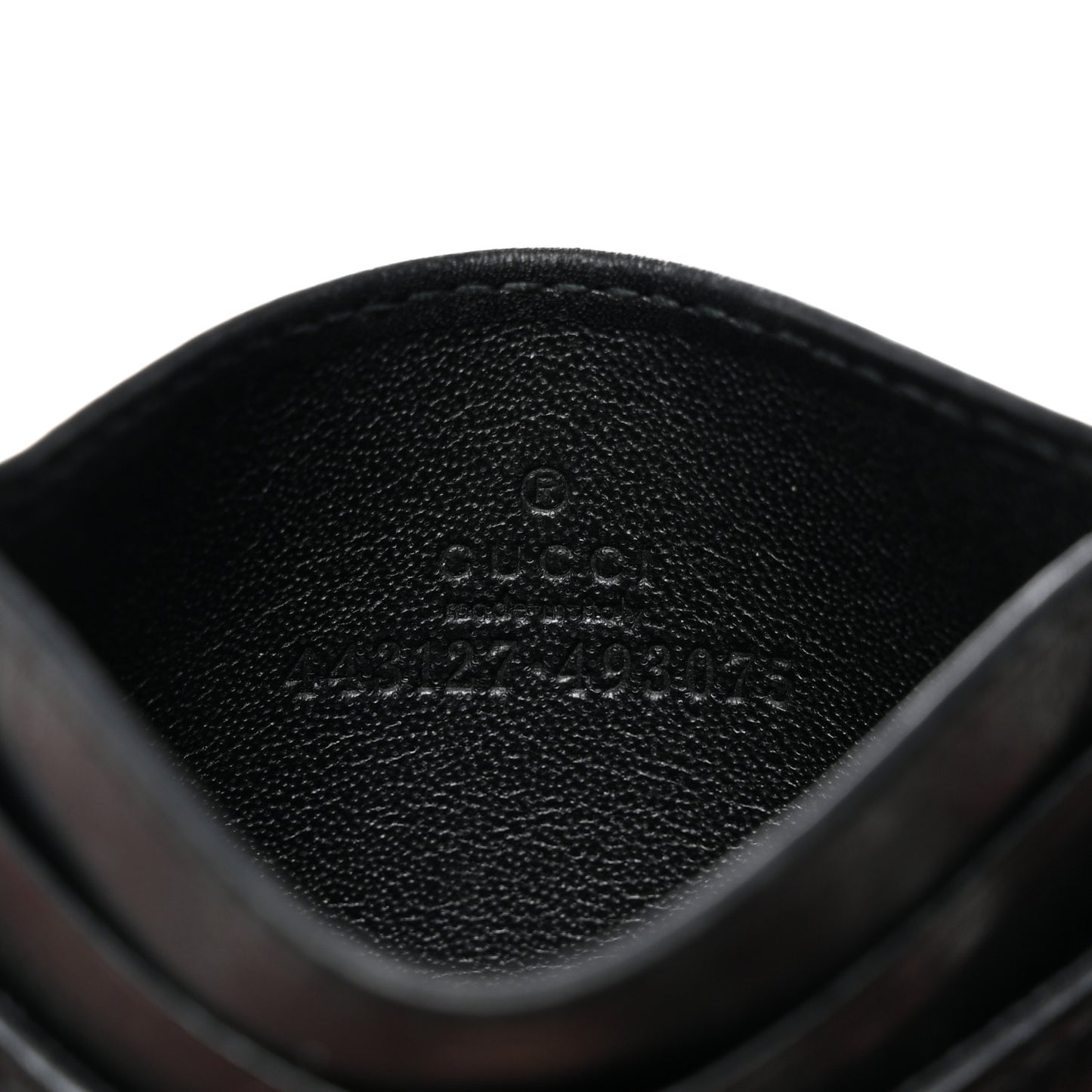 Calfskin Matelasse GG Marmont Card Holder Black