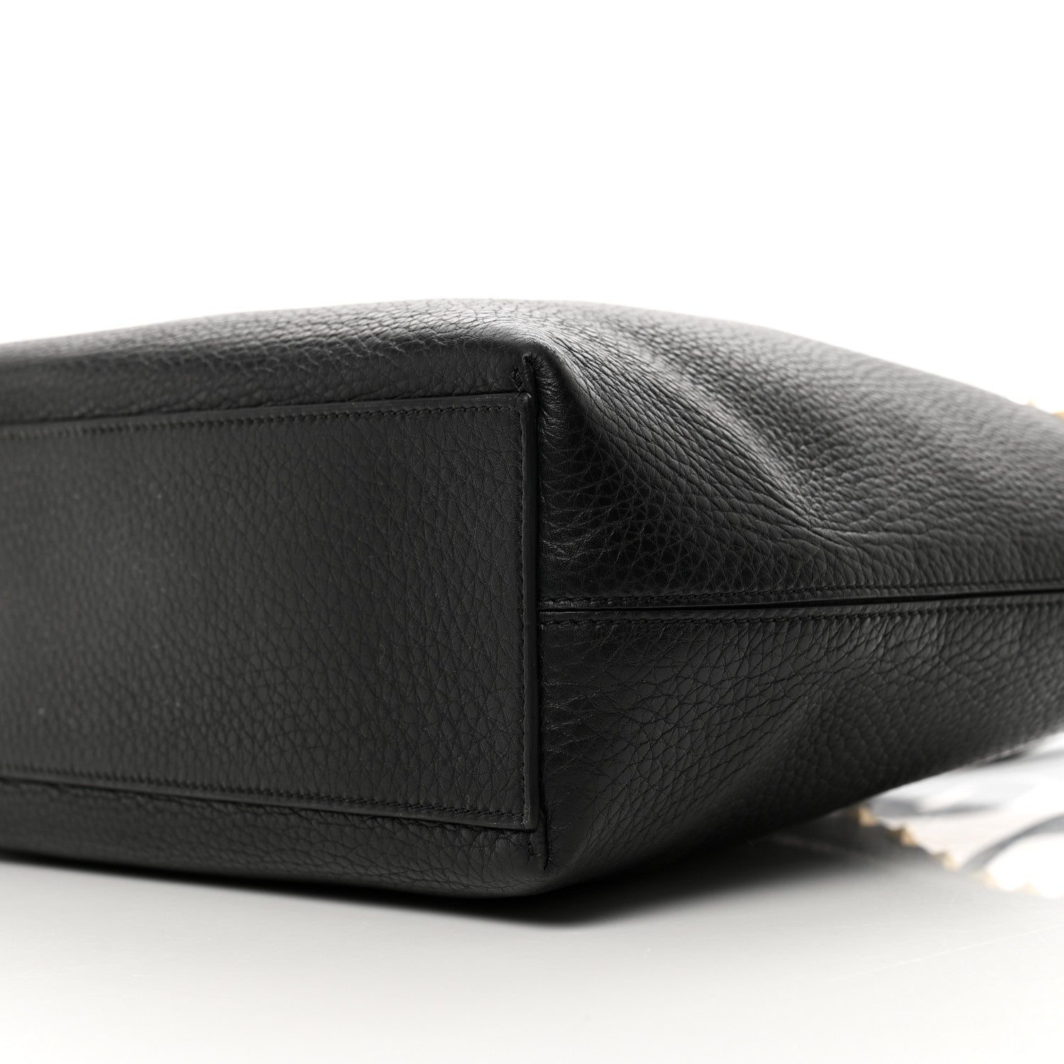 Valentino Garavani Grained Calfskin Small Rockstud Shoulder Tote Black 8 of 11