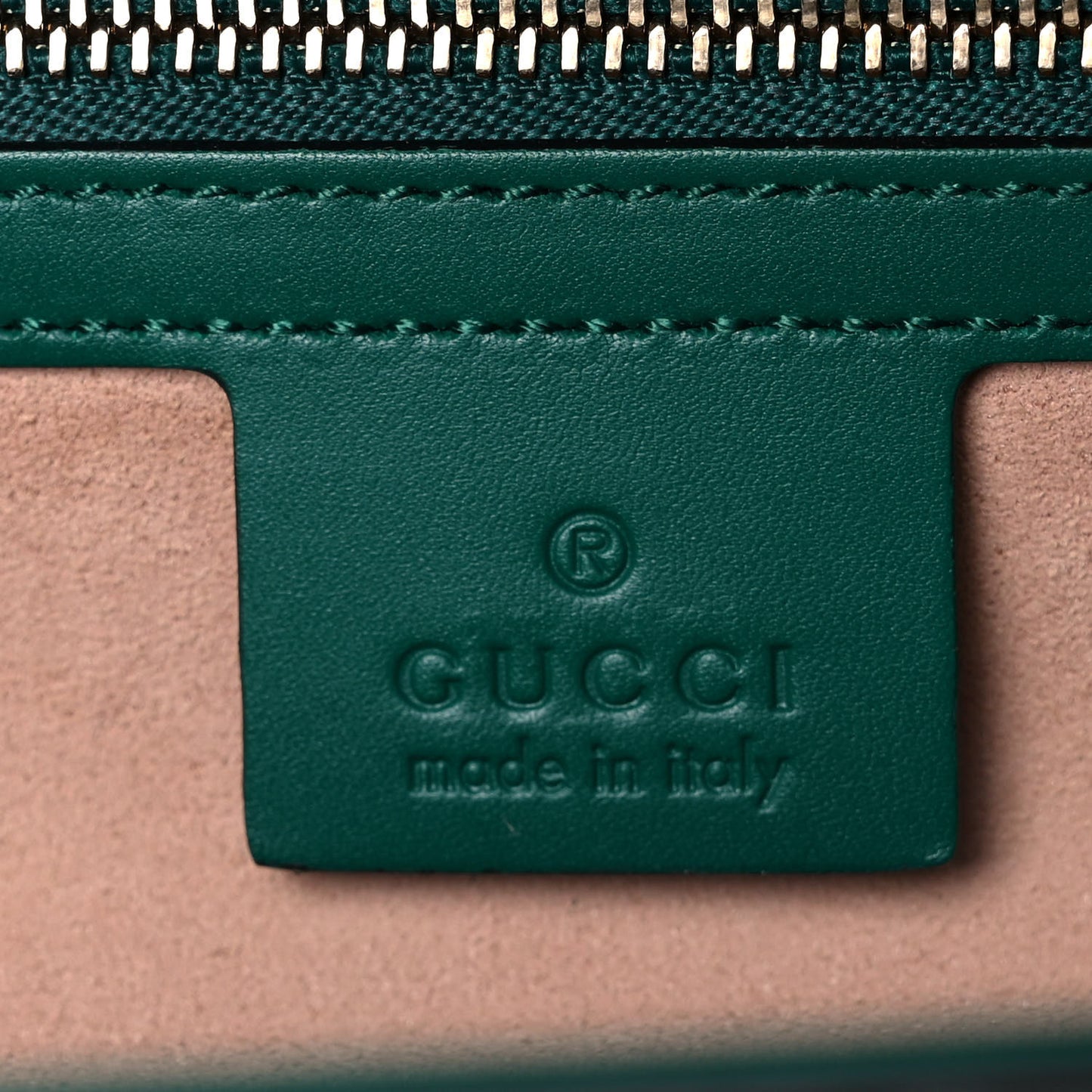 Guccissima Signature Medium Padlock Top Handle Bag Emerald