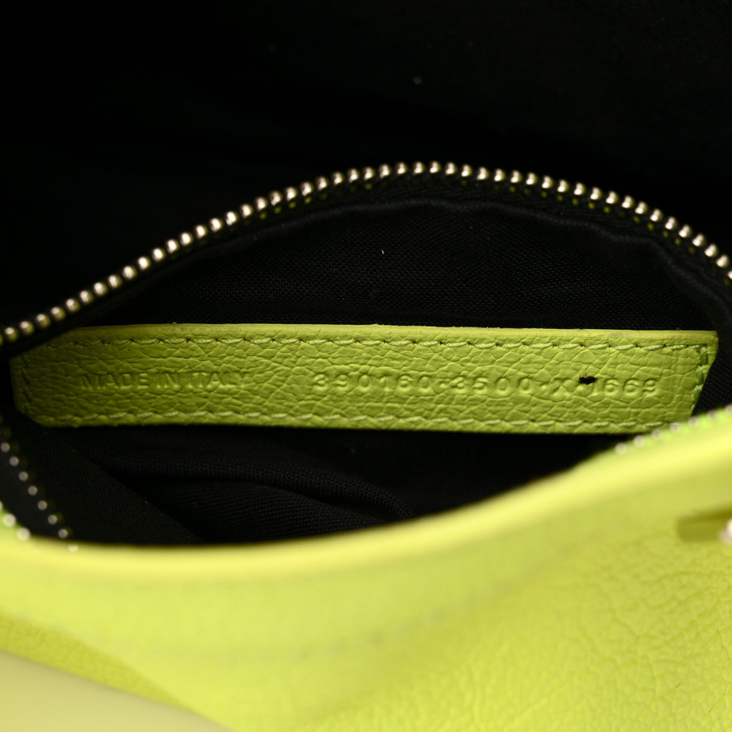 Balenciaga Chevre Silver Metallic Edge Hardware Mini City Acid Green 8 of 20