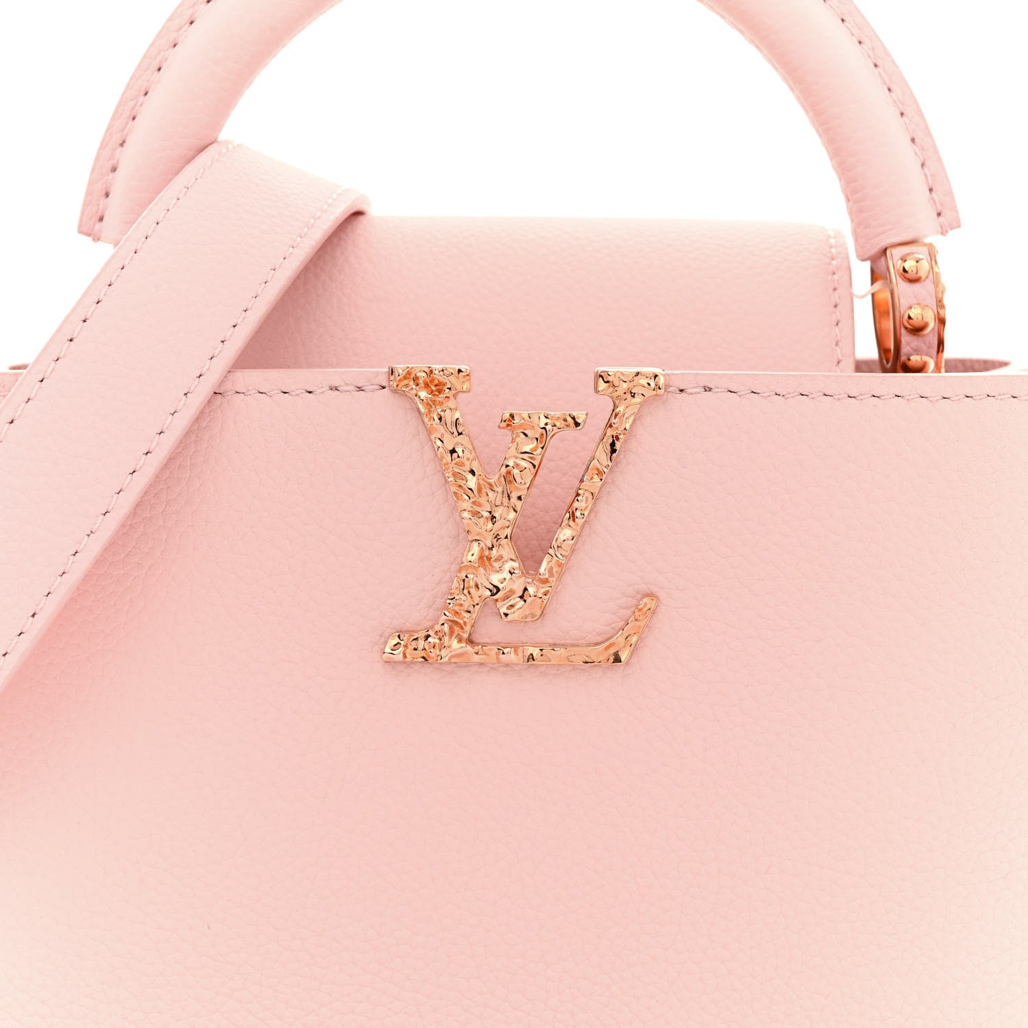 Louis Vuitton Taurillon Capucines East West Mini Rose Jasmin 7 of 11