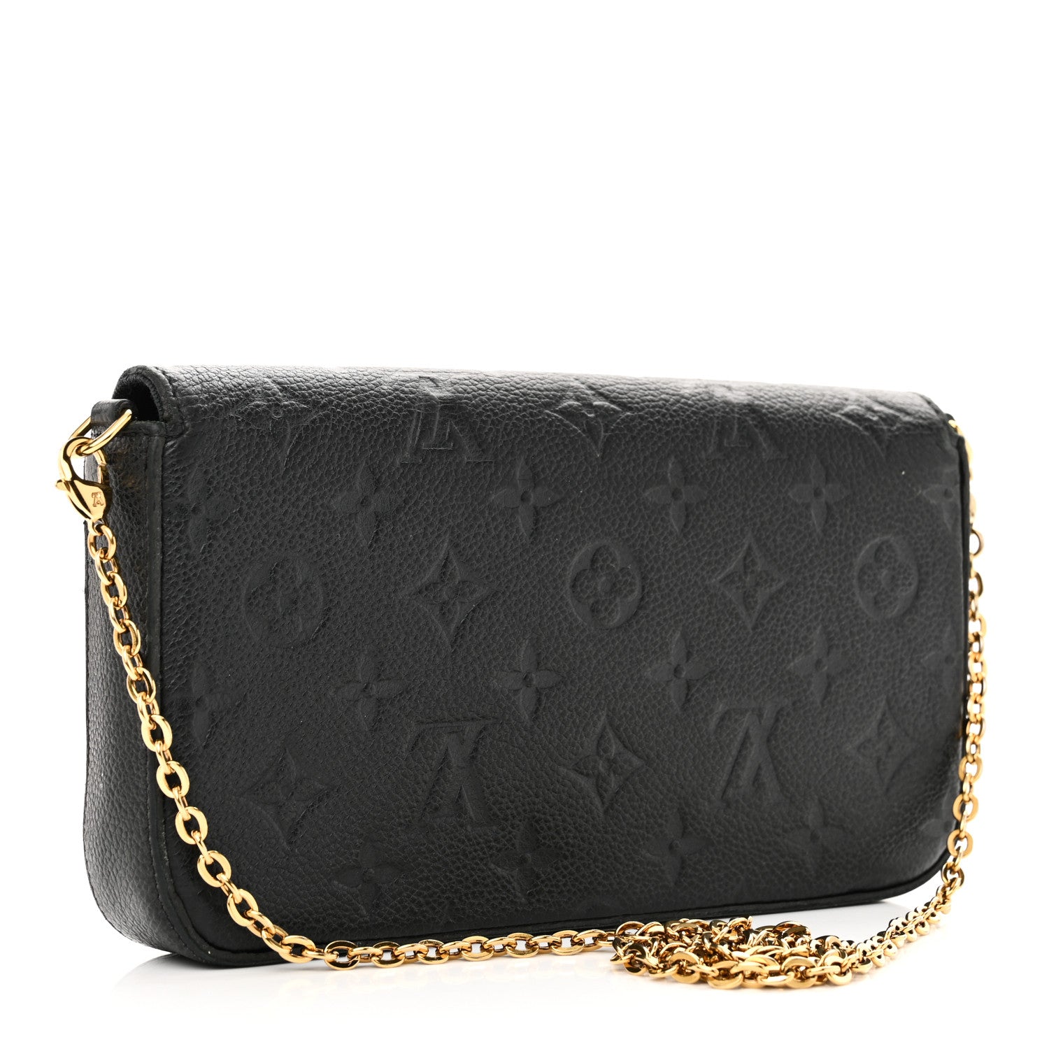 Louis Vuitton Empreinte Pochette Felicie Chain Wallet Black 3 of 9