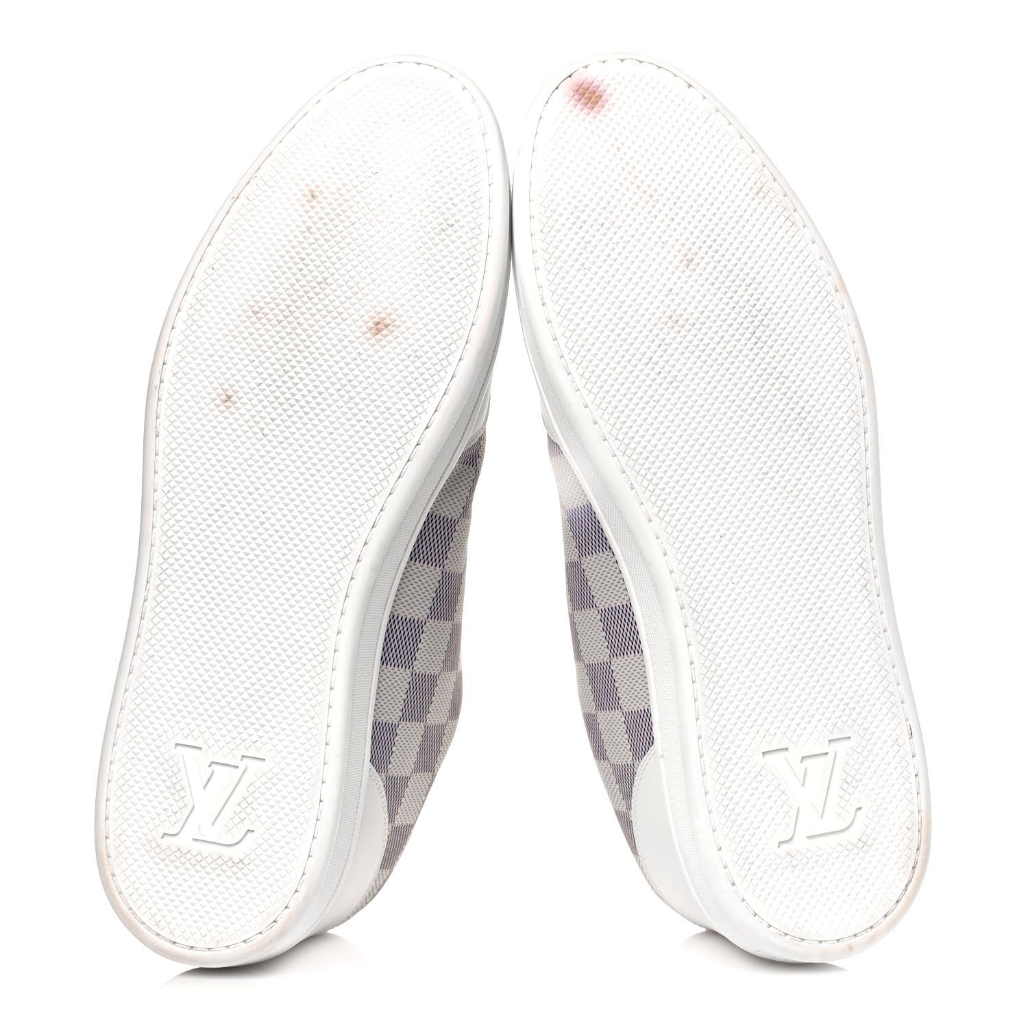 Louis Vuitton Damier Azur Mens Sneakers 8.5 White 5 of 8
