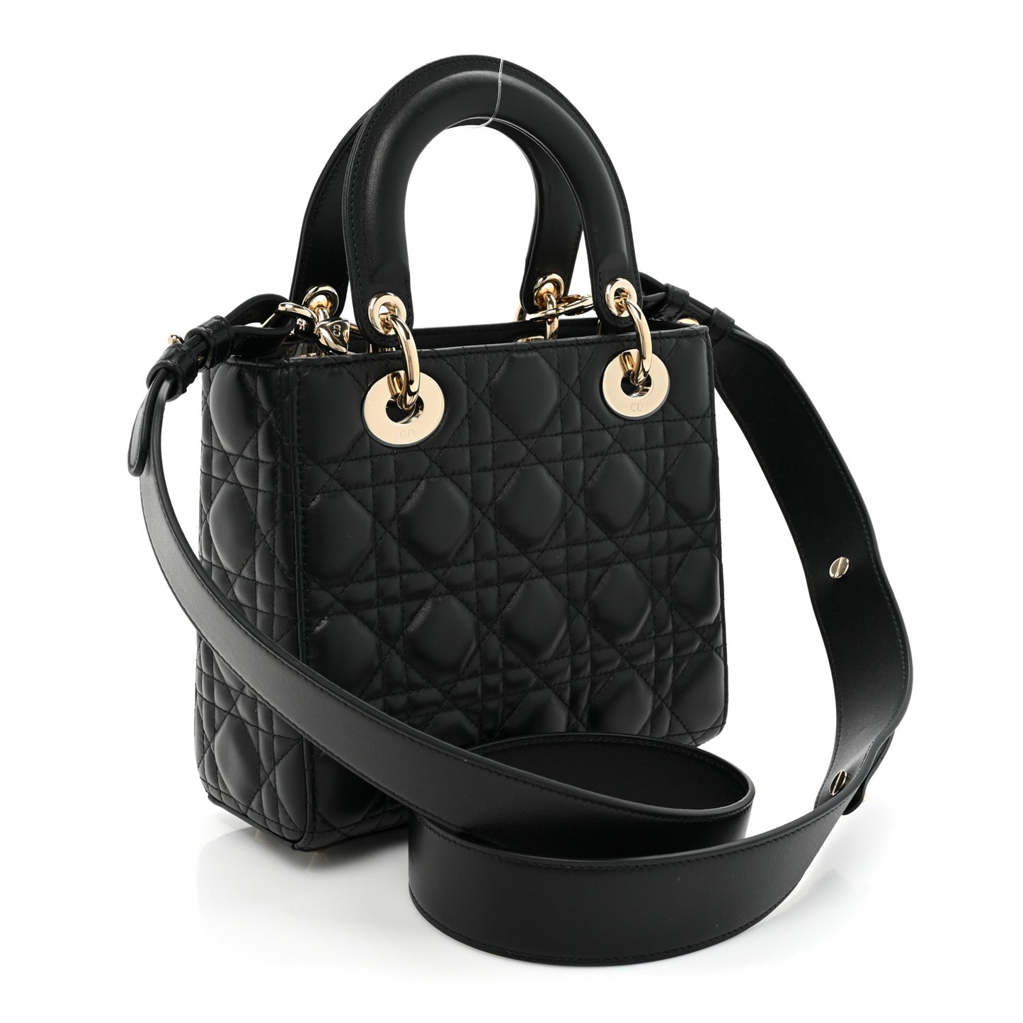 Lambskin Cannage Small My ABCDior Lady Dior Black