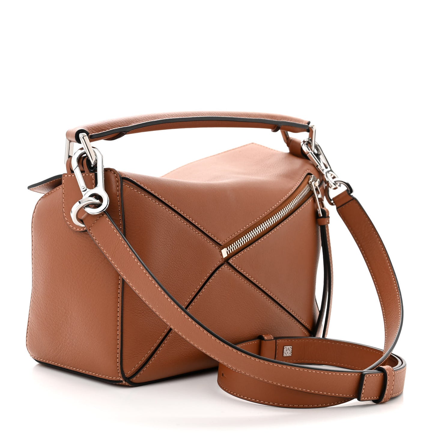 Calfskin Small Puzzle Bag Tan