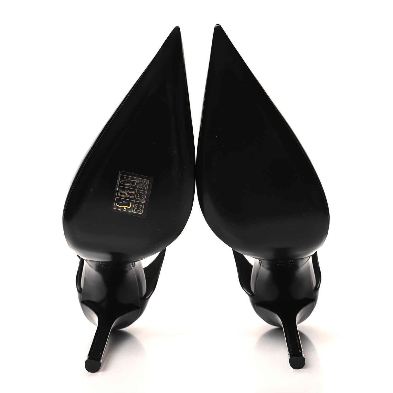 Saint Laurent Patent Avenue 110 Ankle Strap Pointed Pumps 36 Black 5 of 9