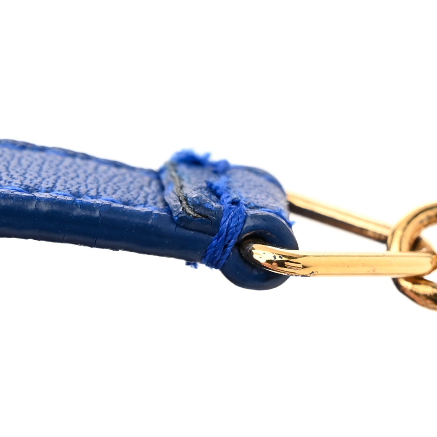 Calfskin Classic Y Ligne Chain Wallet Bleu Majorelle