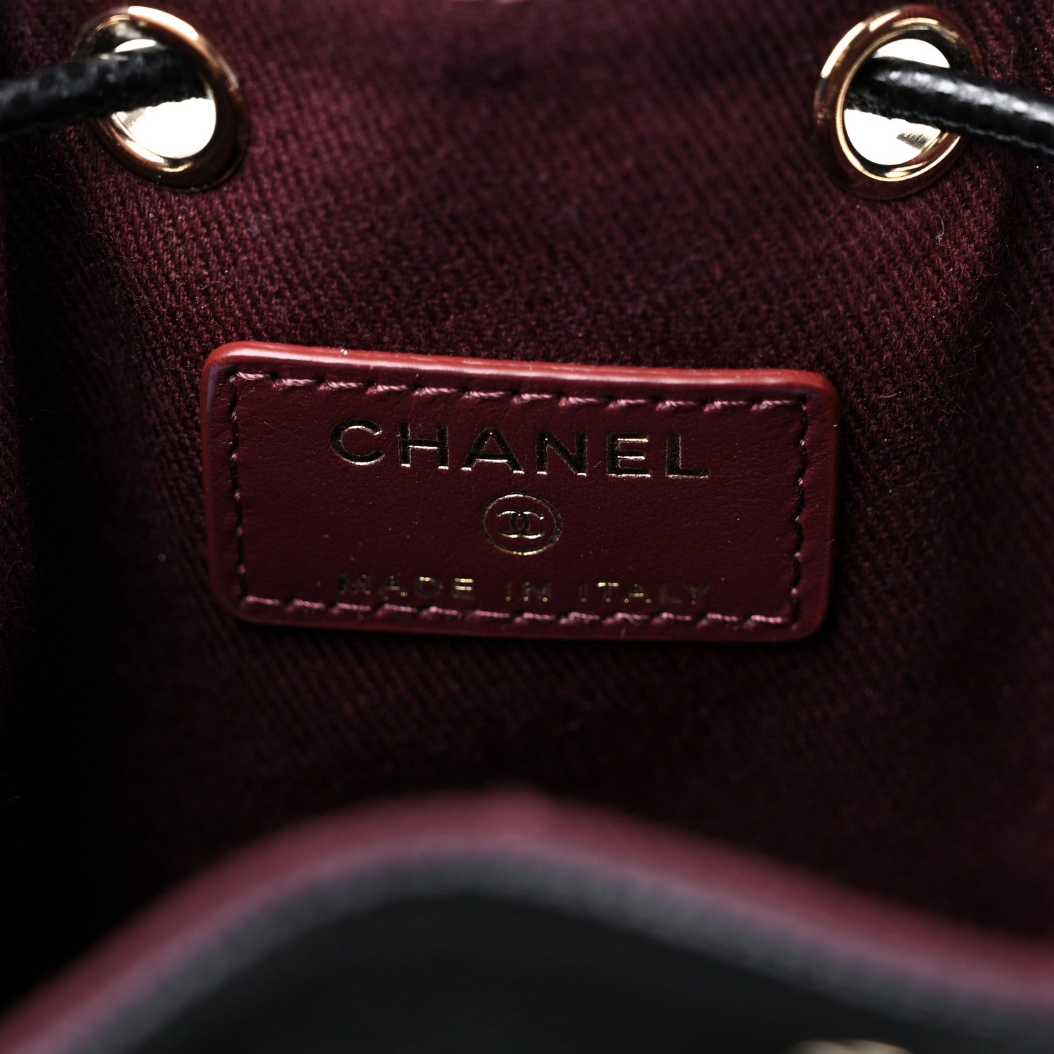 Chanel Caviar Quilted Mini CC Pocket Bucket Bag Black 6 of 10
