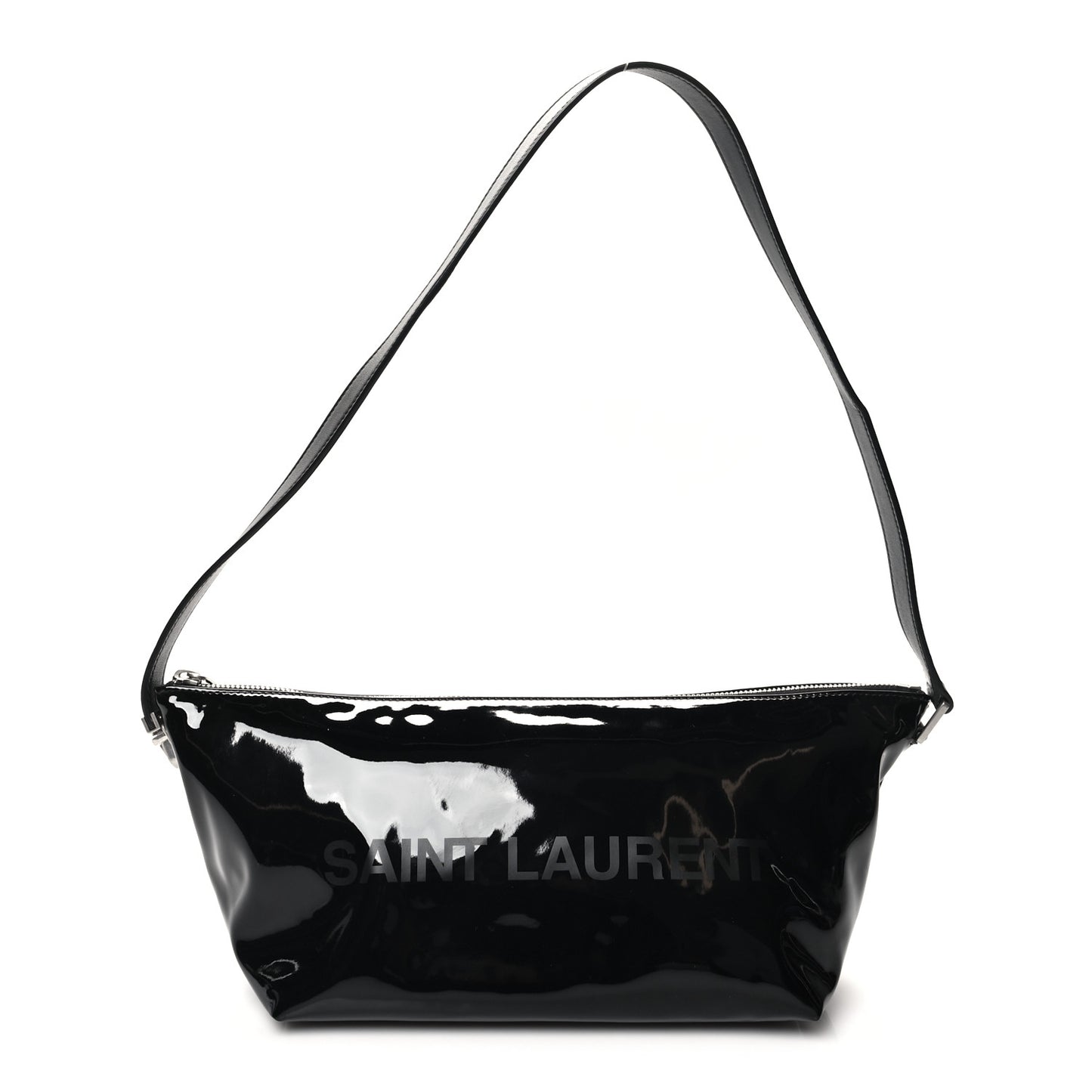 Patent Sac Homme Shoulder Bag Black