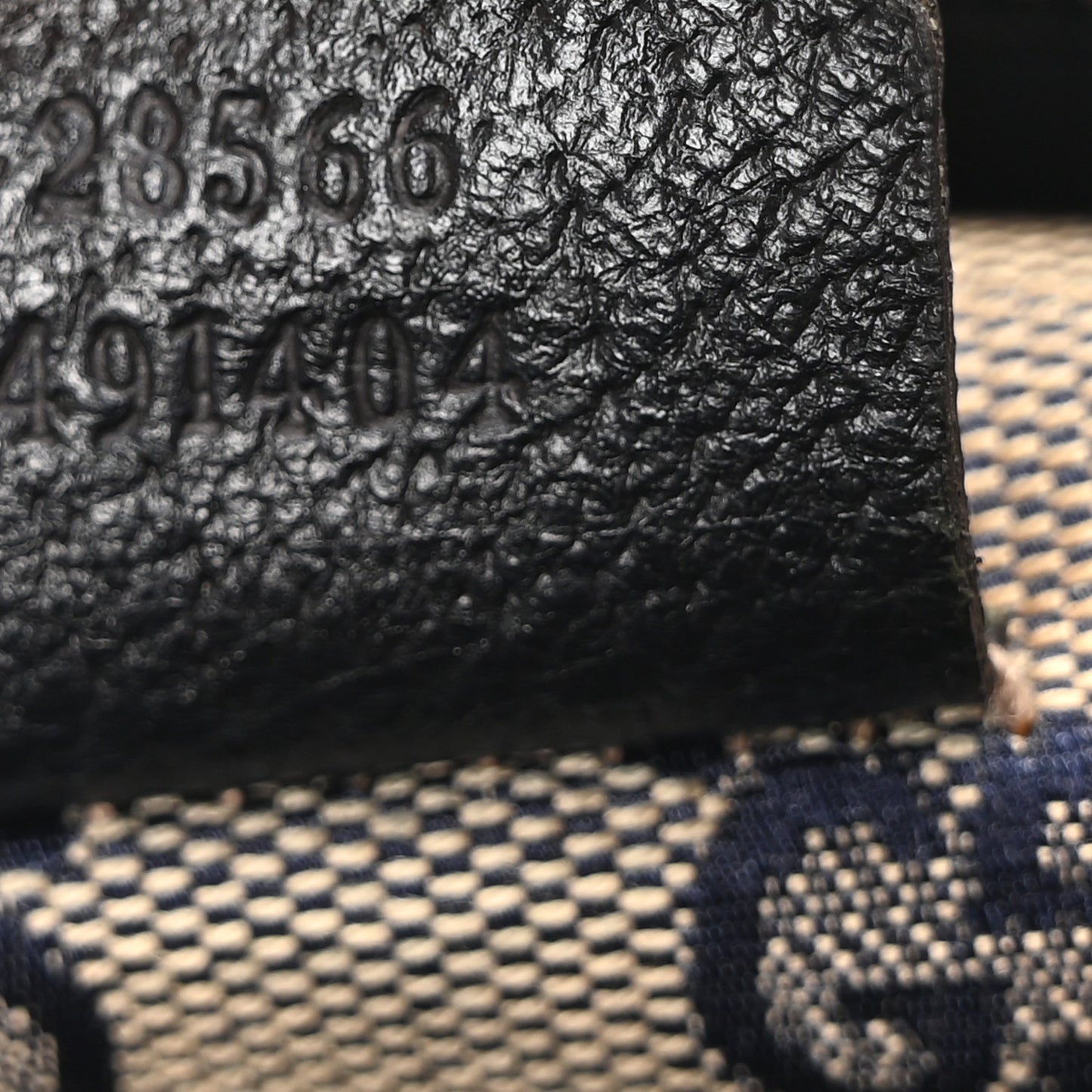 GG Monogram Web Double Pocket Belt Bag Navy