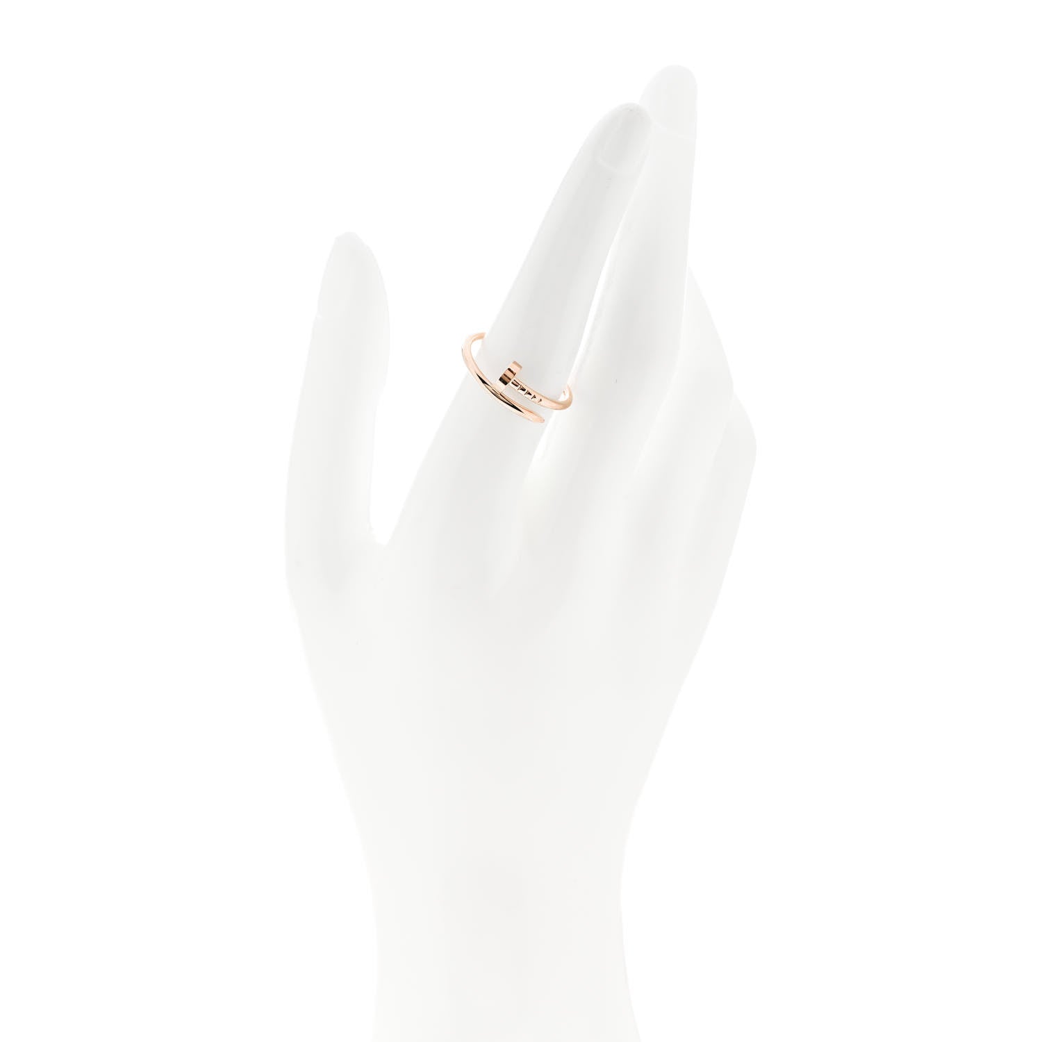 Cartier 18K Pink Gold Small Juste Un Clou Ring 55 7.25 2 of 5