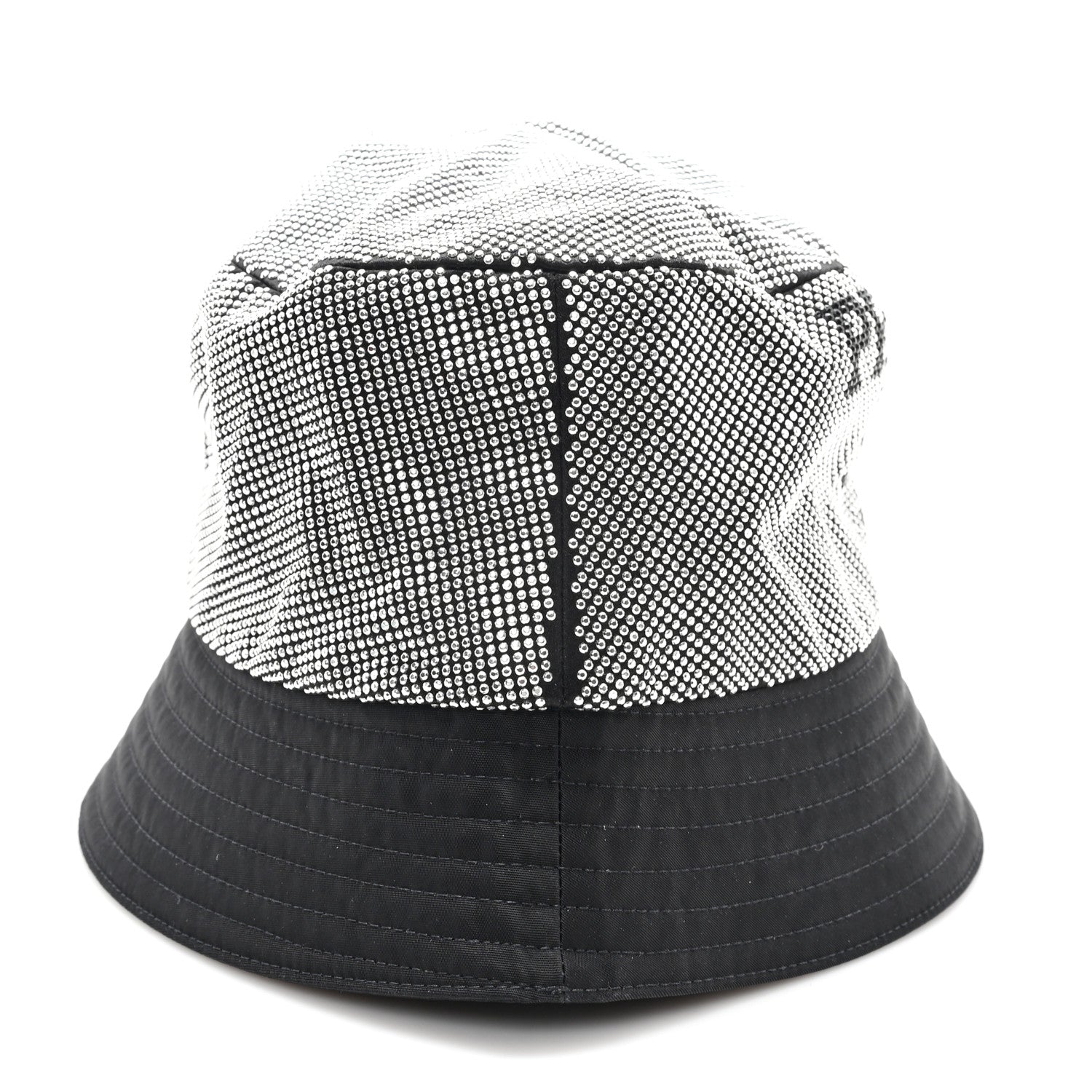 Prada Crystal Tessuto Bucket Hat L Black Acciaio 6 of 8