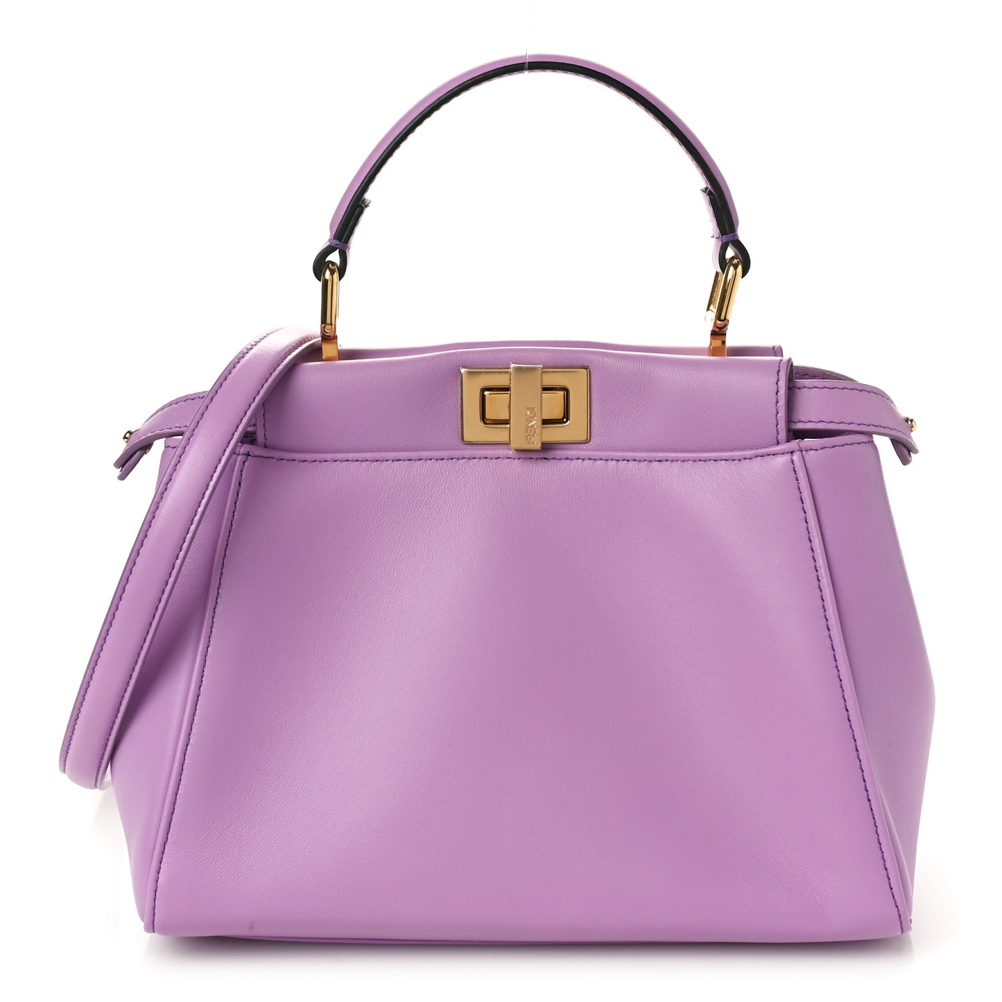 Nappa Stacked Bar Mini Peekaboo Iconic Satchel Violetta