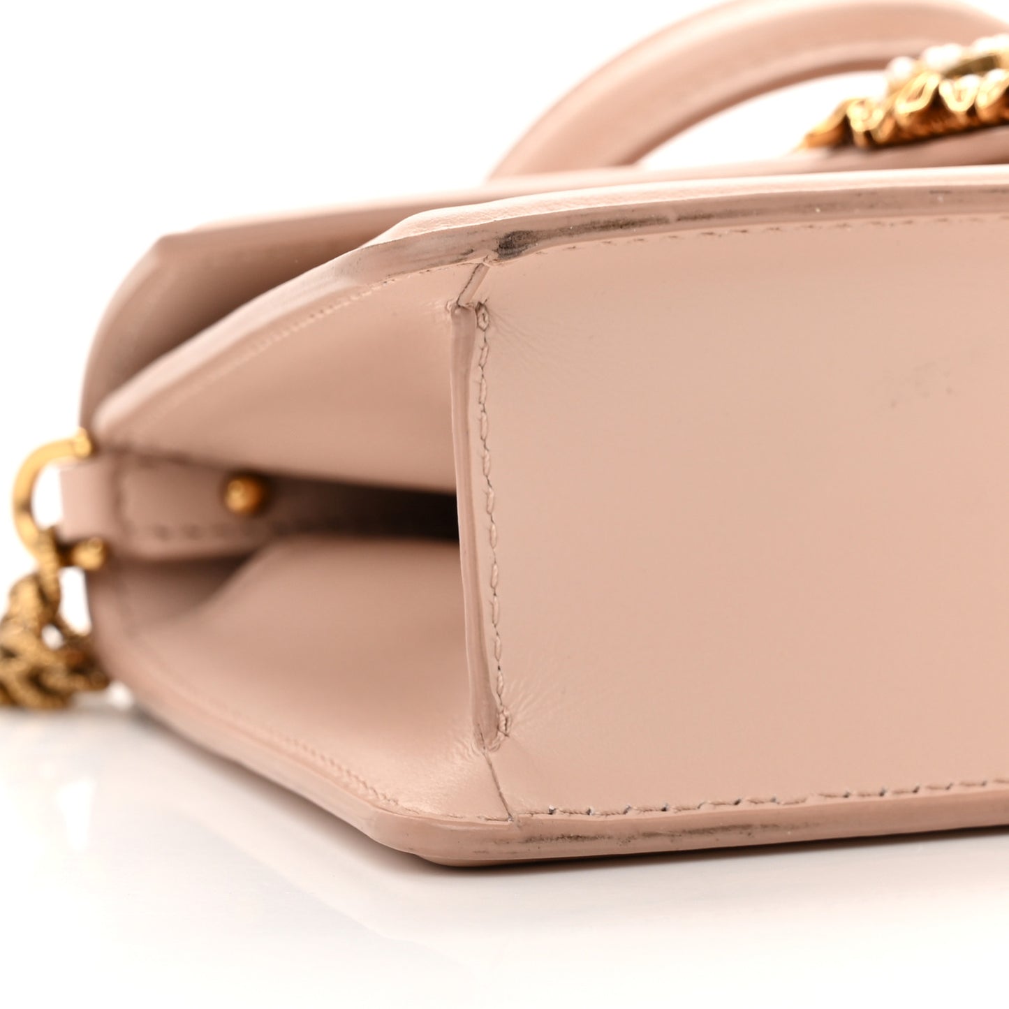 Smooth Calfskin Small Devotion Envelope Top Handle Bag Cipria