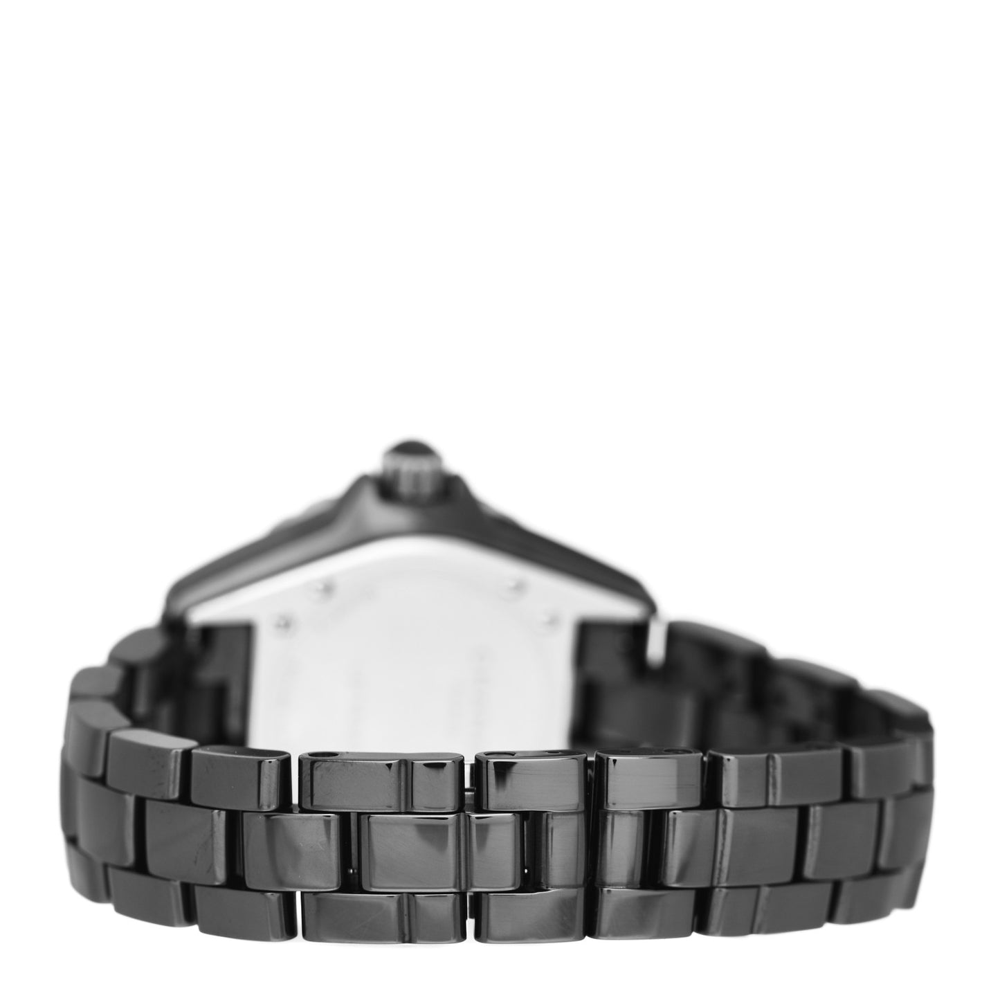 Stainless Steel Ceramic Diamond 33mm J12 Quartz Watch Black