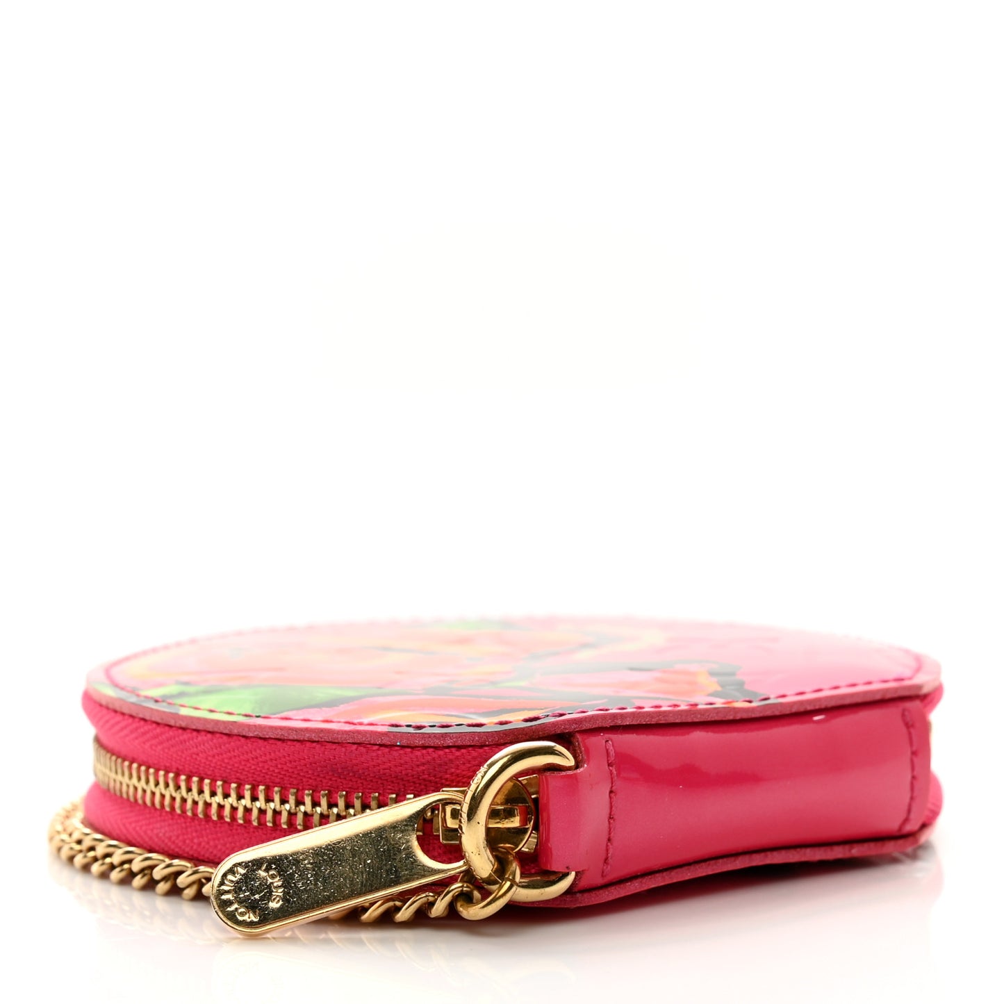 Vernis Roses Chapeau Coin Purse Rose Pop