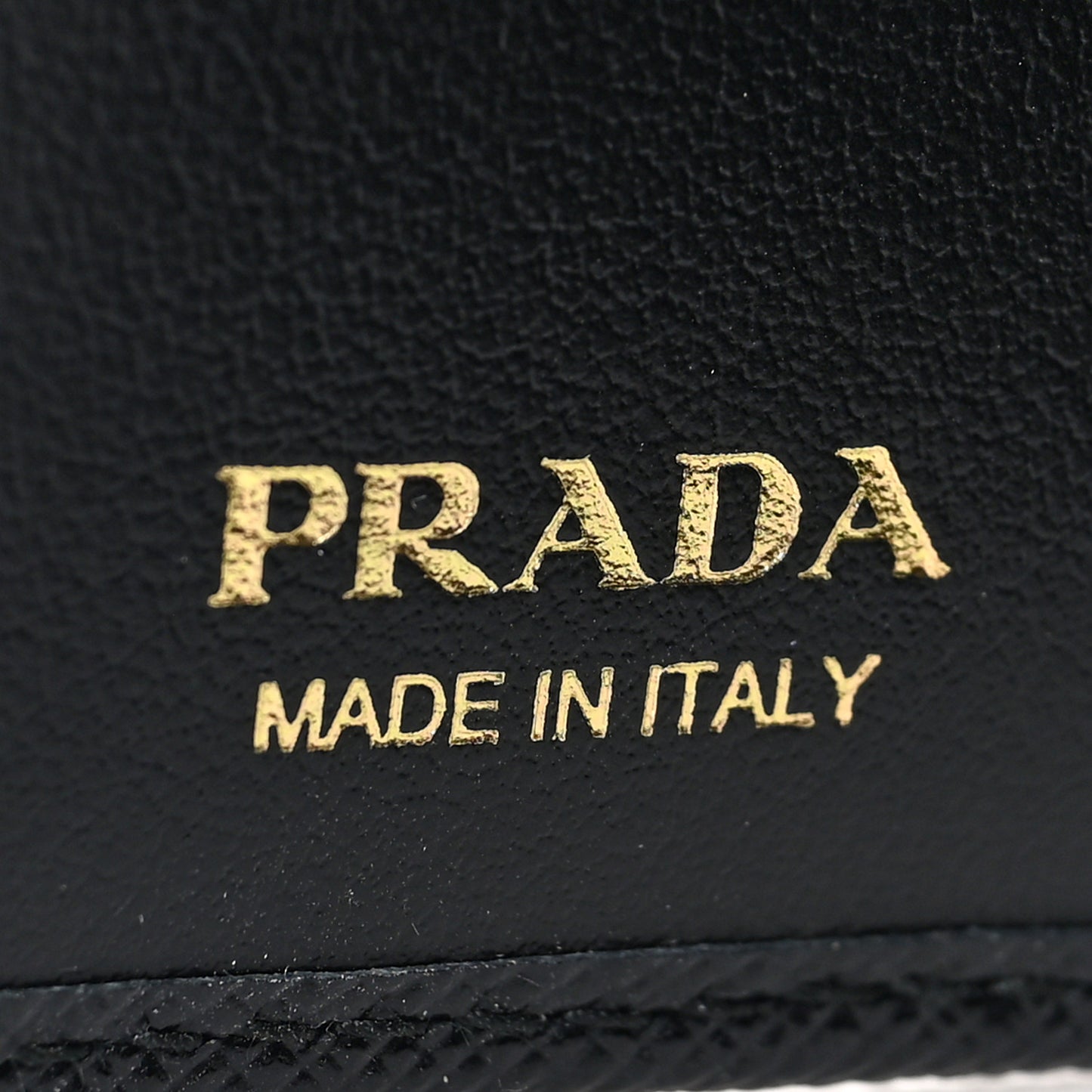 Saffiano Monochrome Compact Wallet Black