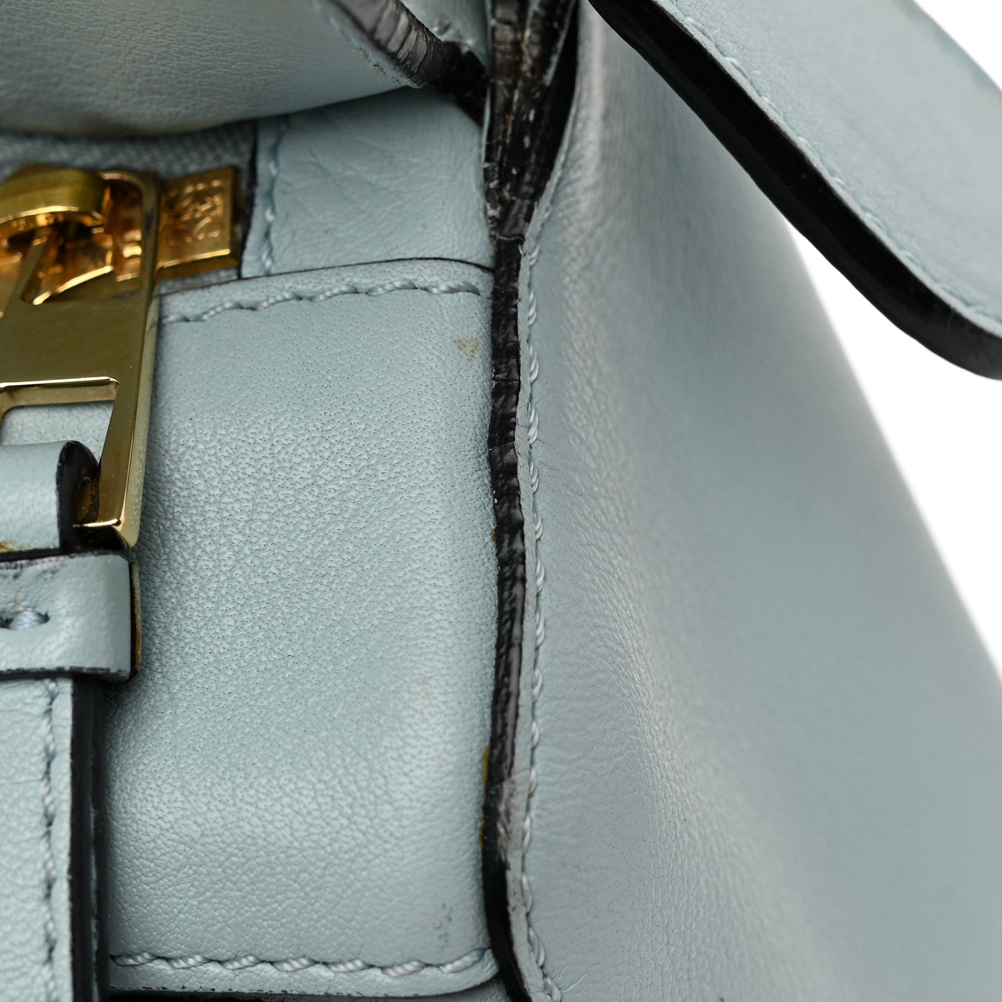 Calfskin Small Puzzle Bag Light Blue