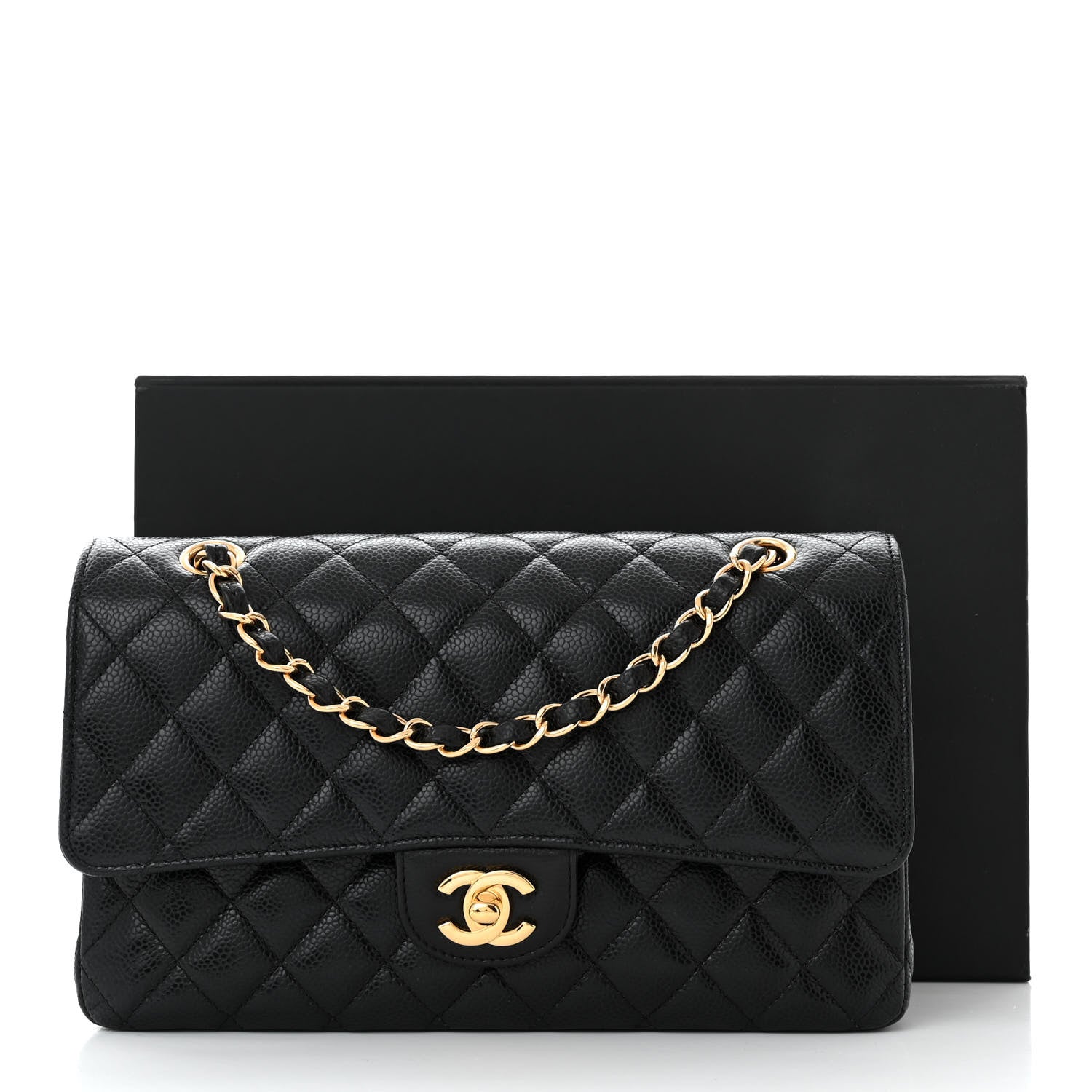 Chanel Caviar Quilted Medium Double Flap Black 11 of 11