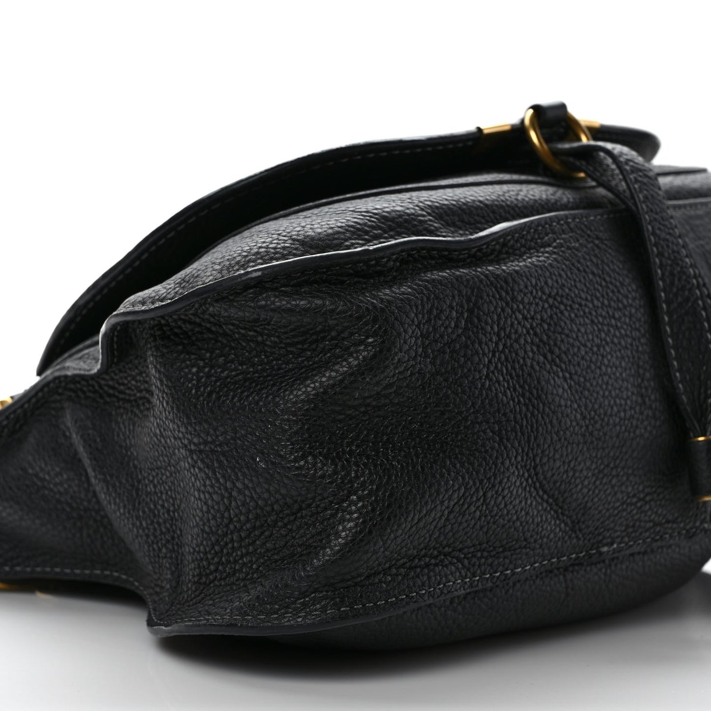 Calfskin Medium Marcie Satchel Black