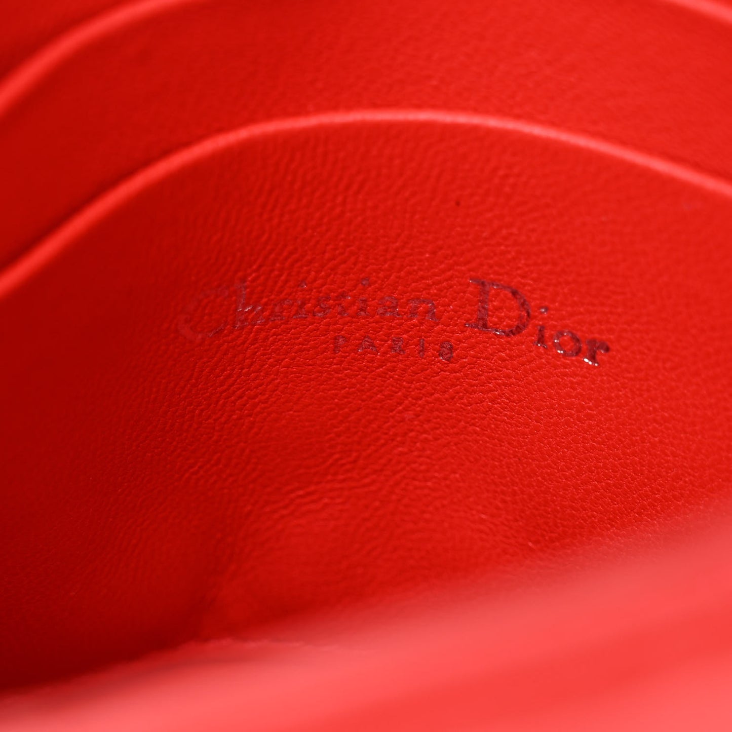 Lambskin Miss Dior Promenade Pouch Red